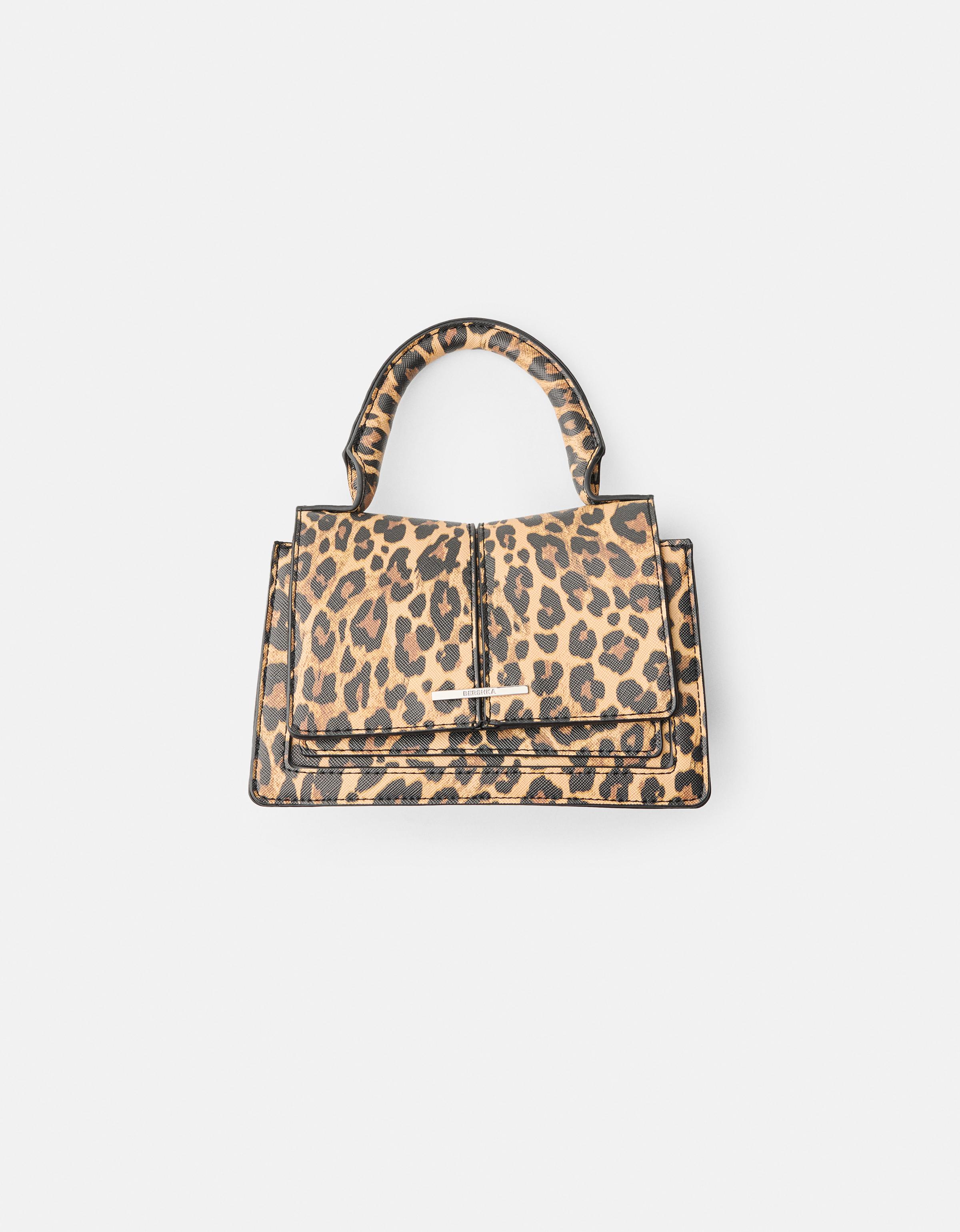 Bershka Tasche Mit Kette Und Animalprint Damen Braun