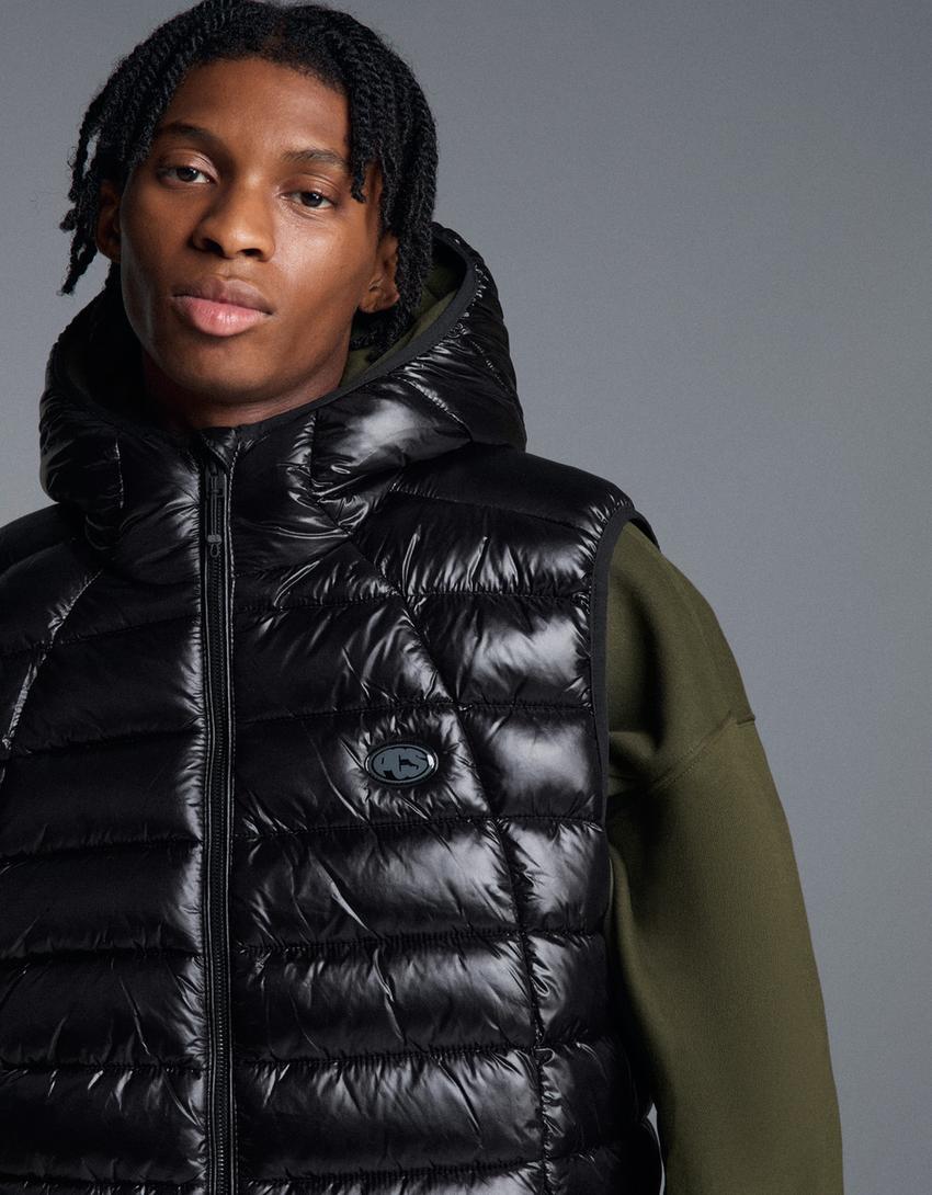 Gilet imbottito ultraleggero-Nero