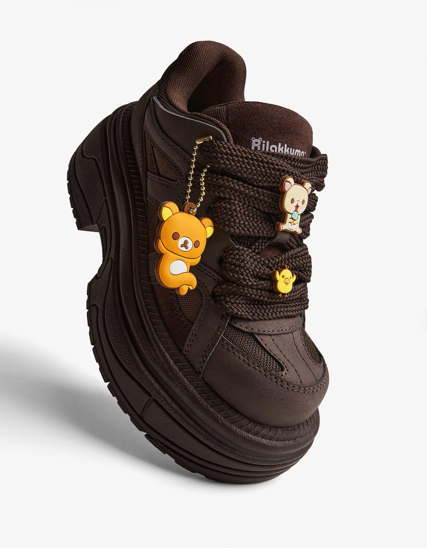 Baskets plateforme Rillakuma-Marron