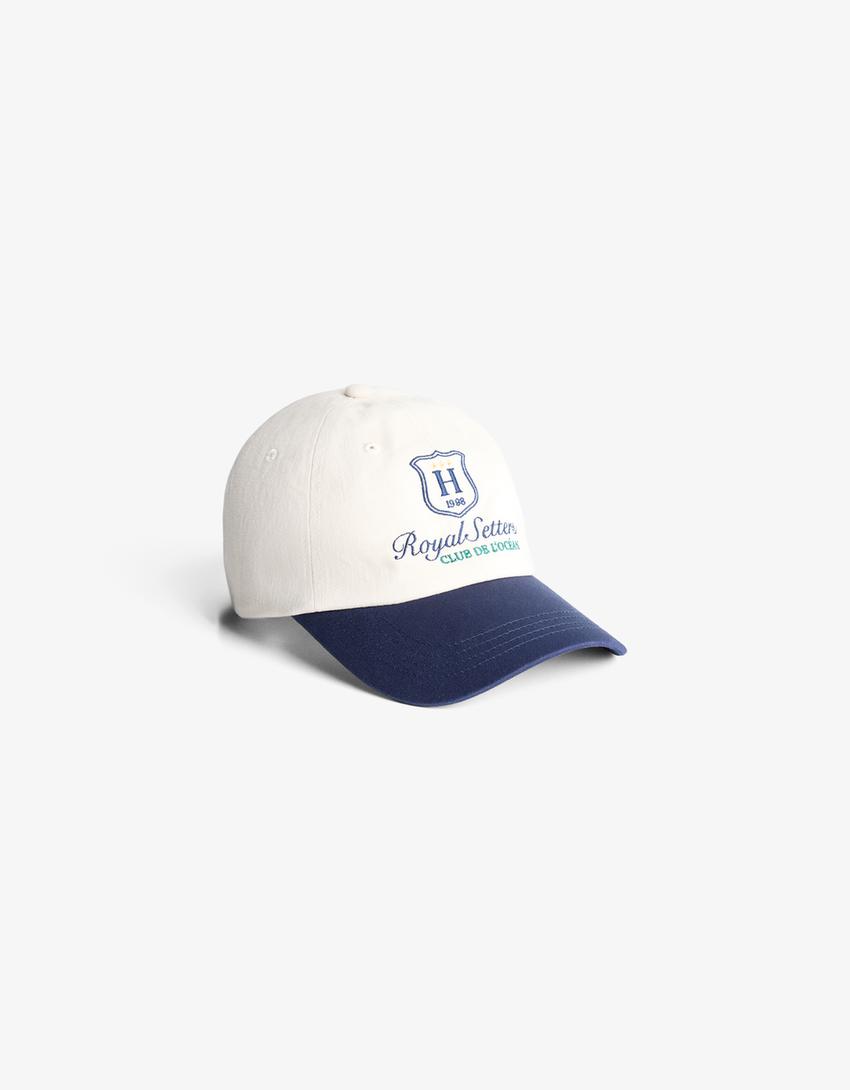 Gorra bordado-Marino