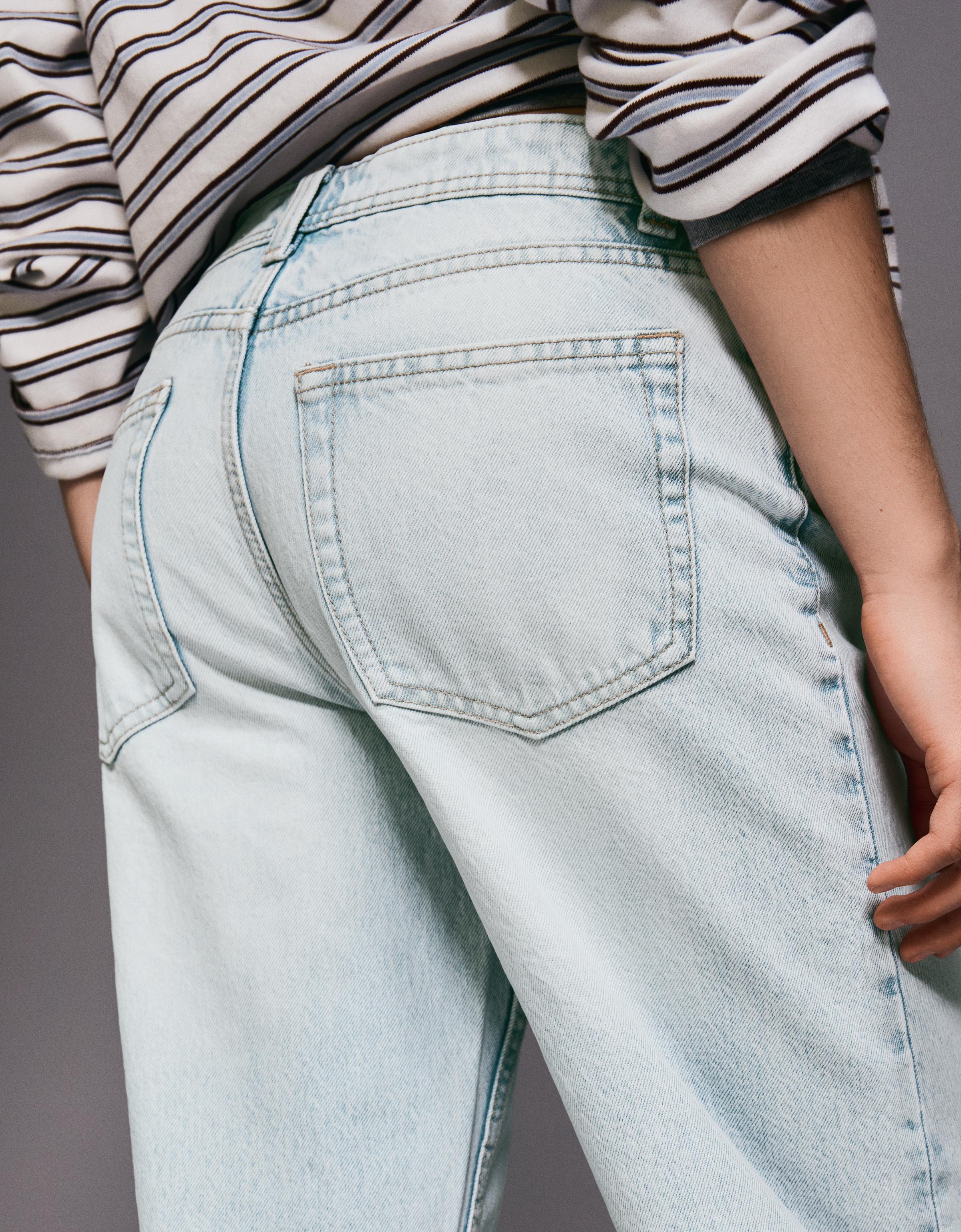 Baggy fit orta bel jean - Görsel 14