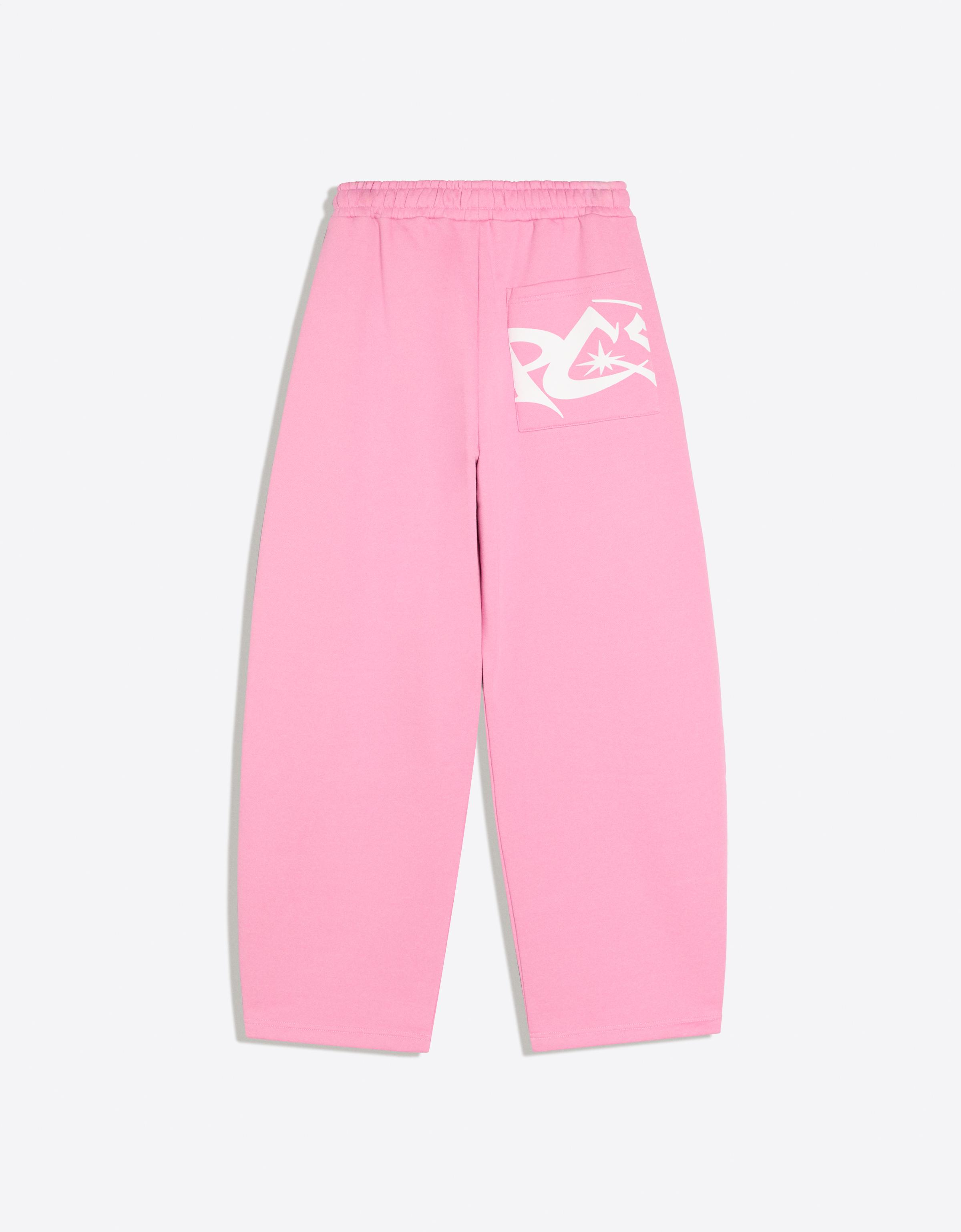Balloon trousers with side print — Pink
