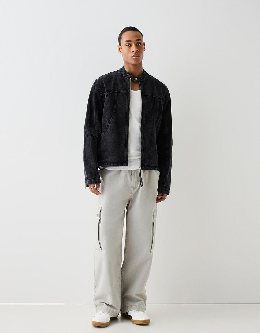 Избелено яке-Черно-3