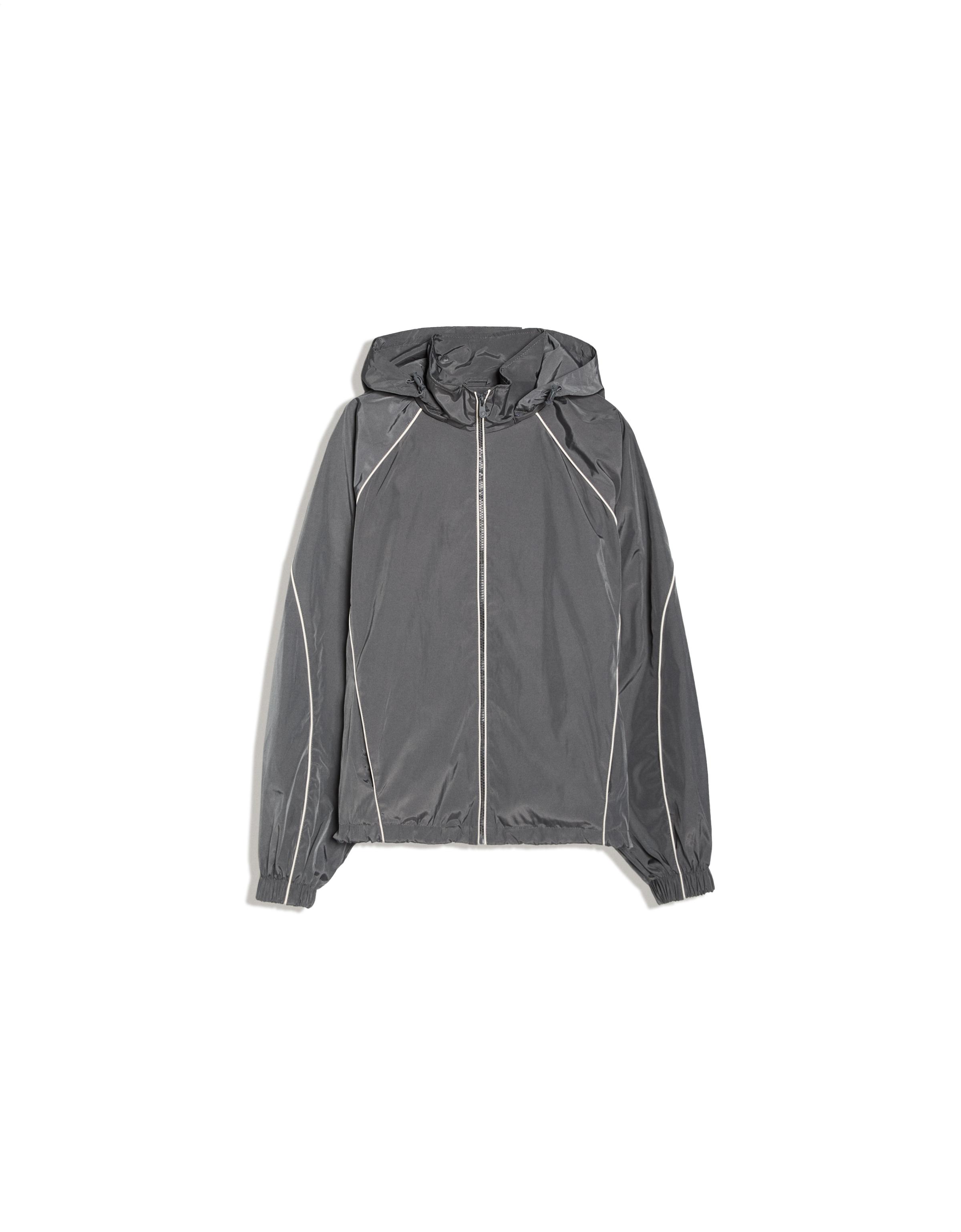 Technical jacket with contrast hood — Grey