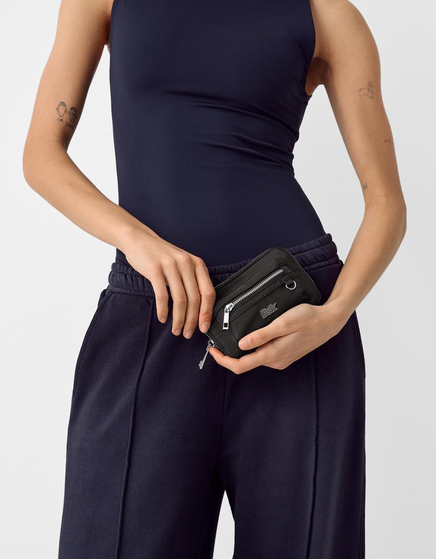 Porte-monnaie zippé-Noir-3