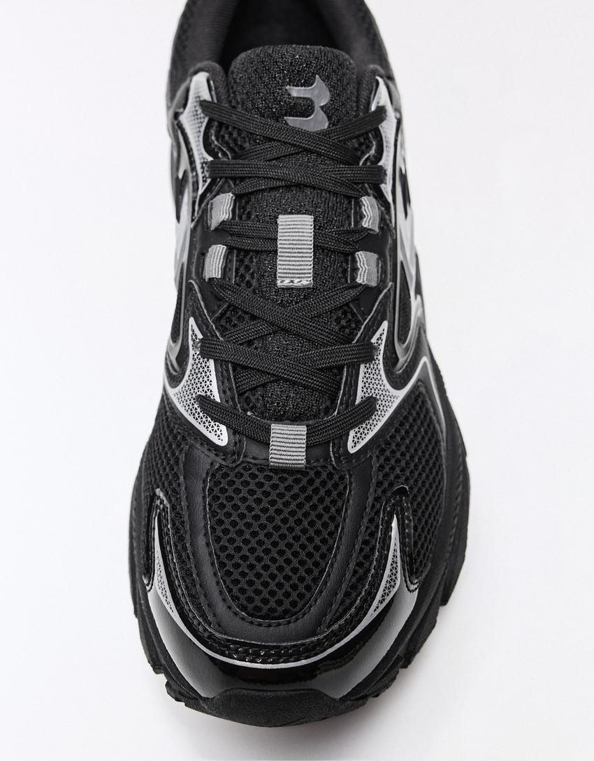 Multi-piece trainers-BLACK