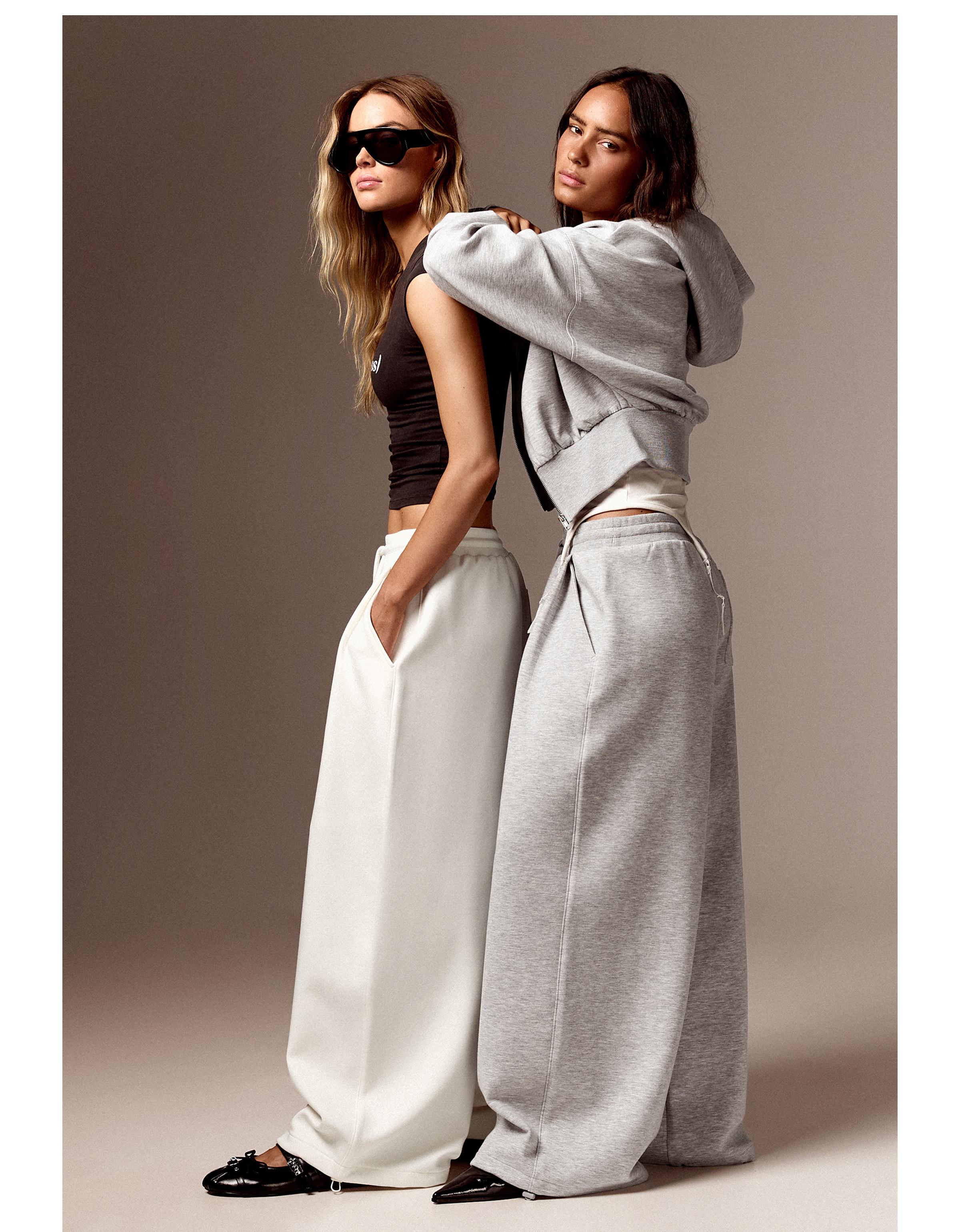 Barrel trousers — Cream
