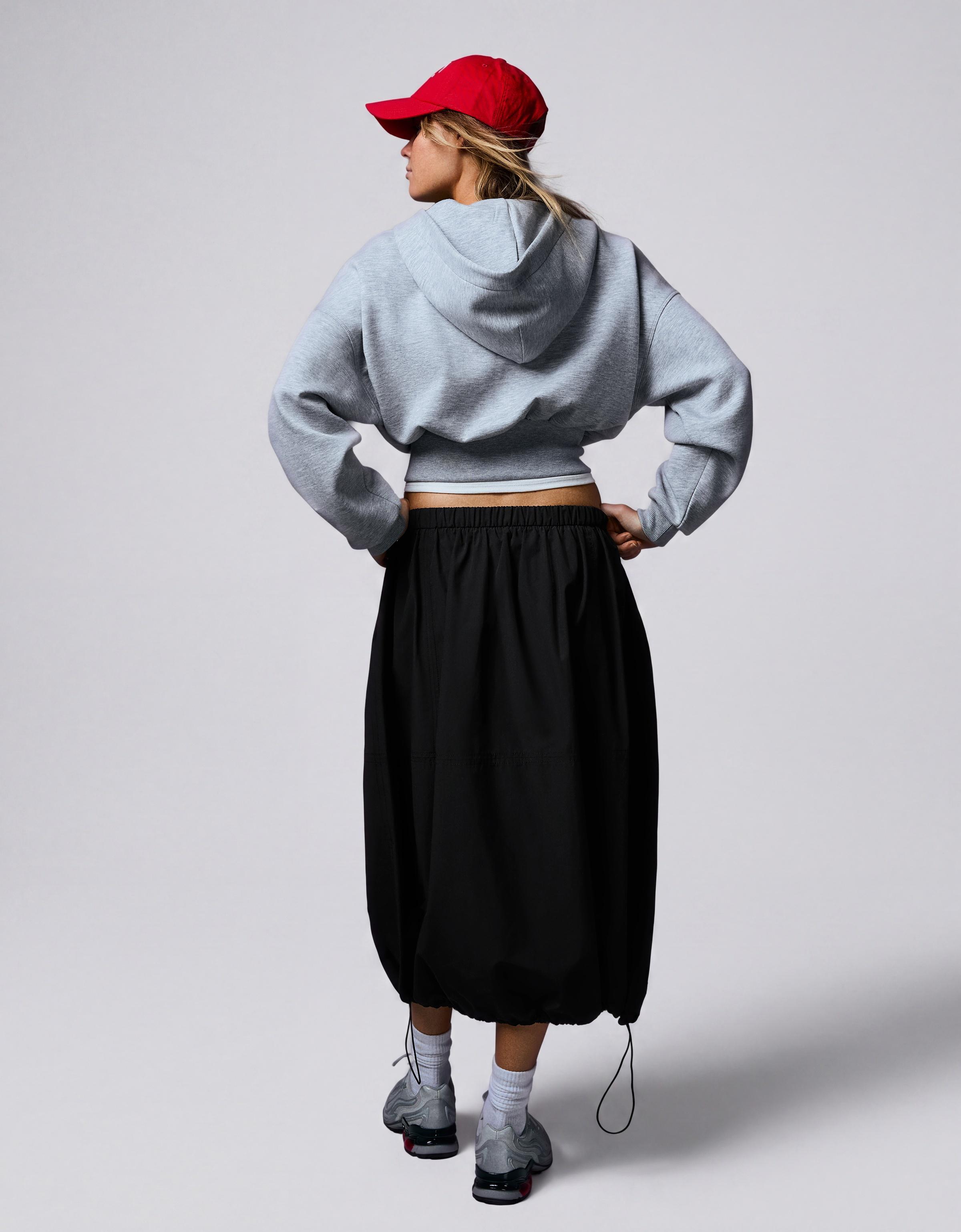 Bershka Paraşüt midi etek