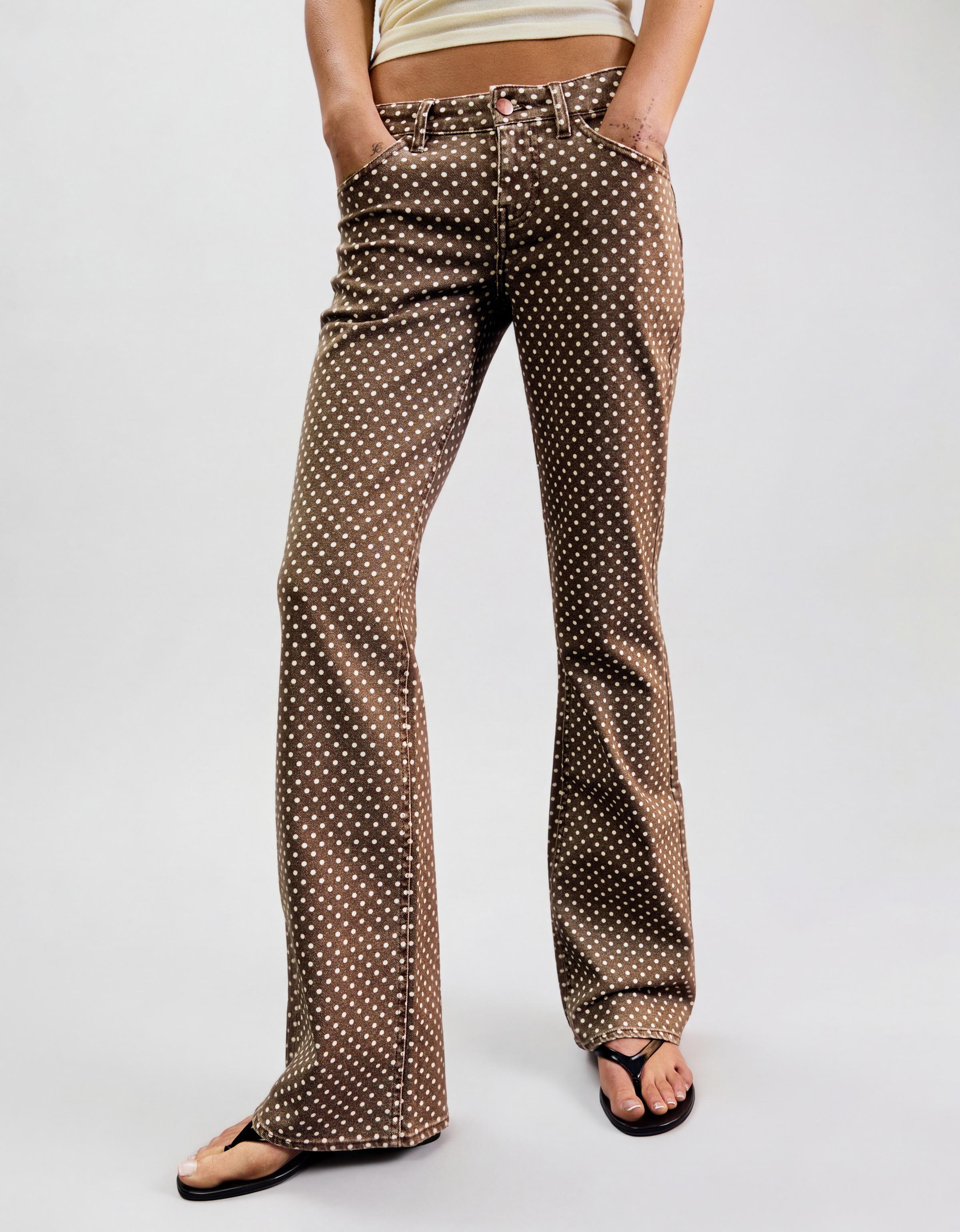 Puantiye bootcut fit denim - Görsel 31