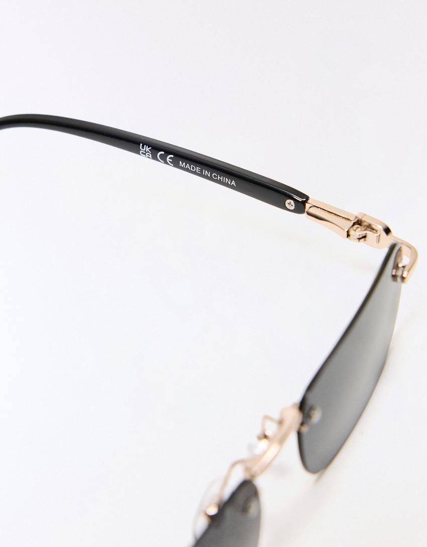 Sluneční brýle bez obrouček-Černá