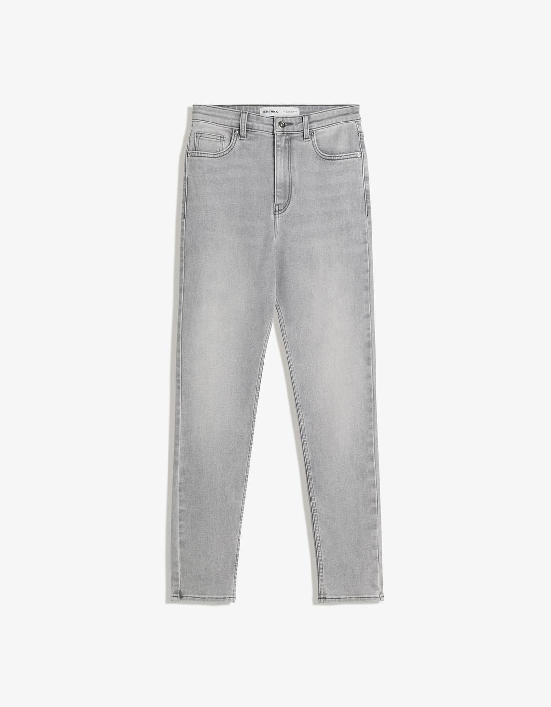 Super high-waist soft skinny jeans
