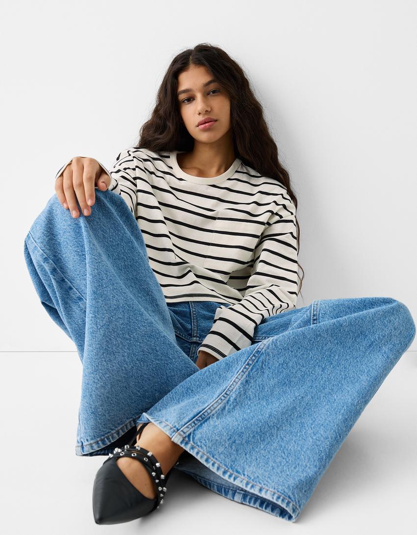 Striped jumper-White / Black-3