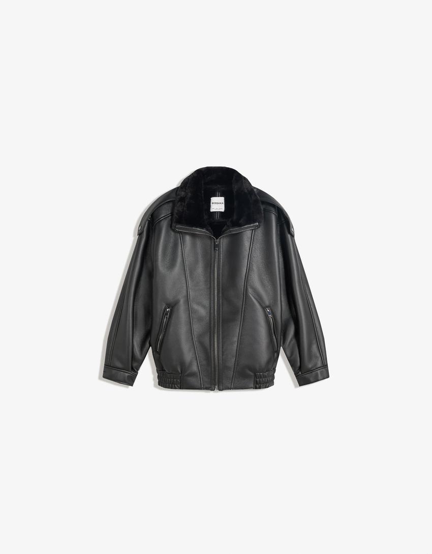 Double-faced oversize jacket