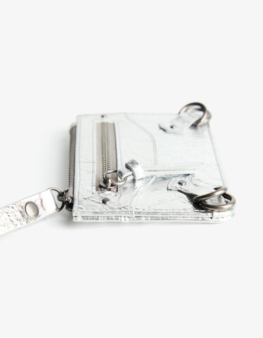 Kartenetui im Used-Look-Silber-1