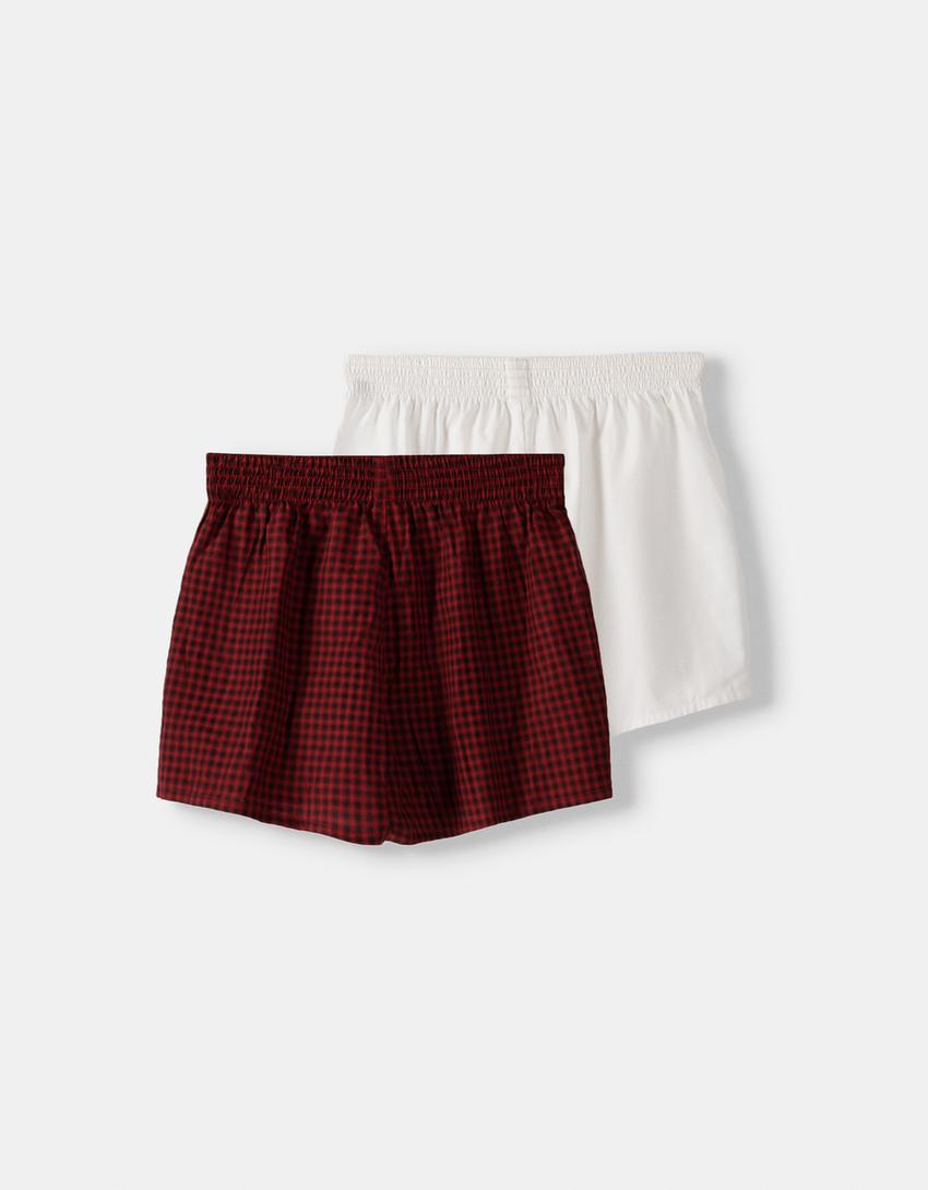 Lot 2 boxers-Rouge-1