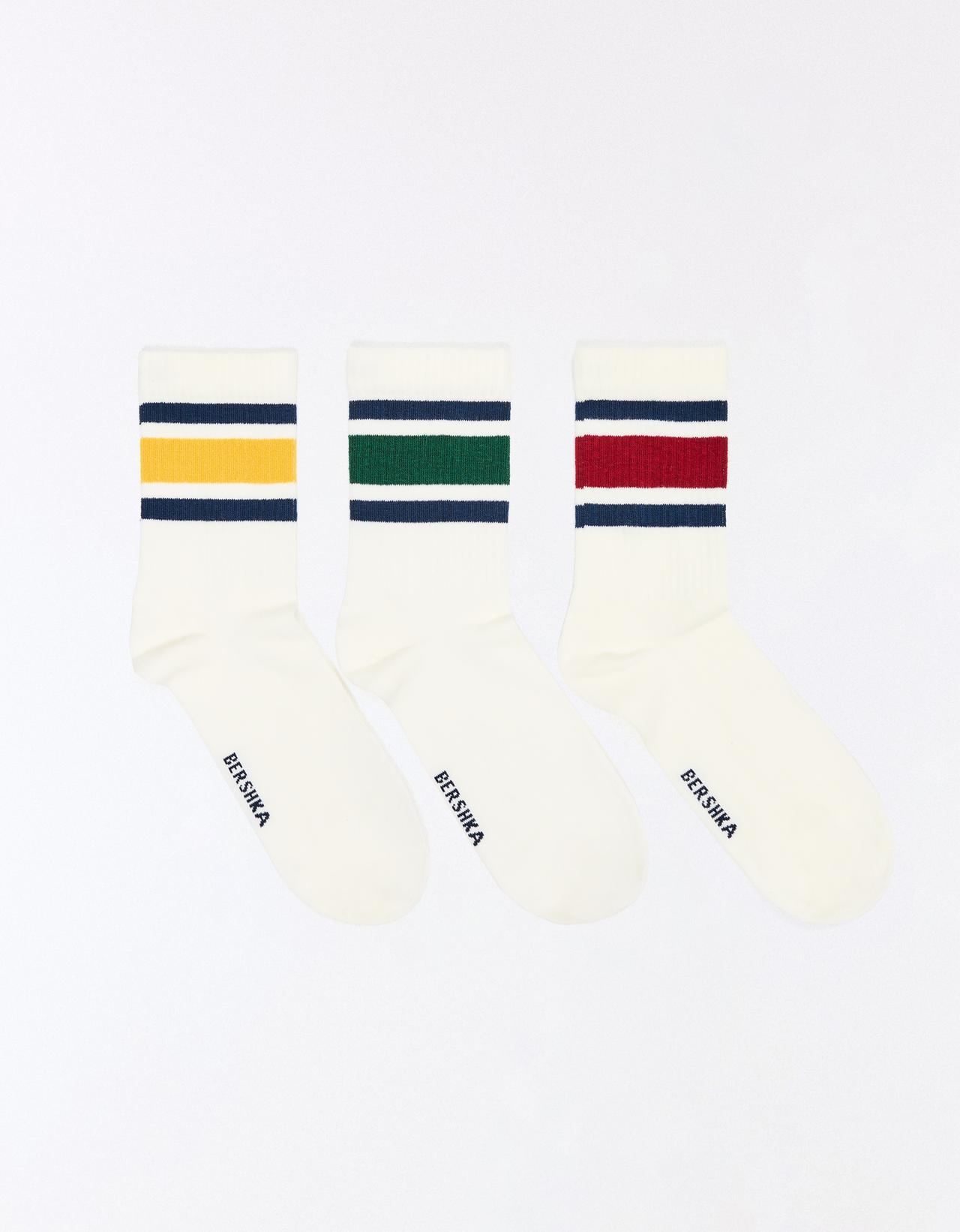 Retro sock pack — White