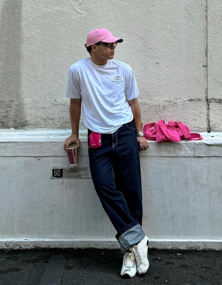 Short sleeve T-shirt with print-White