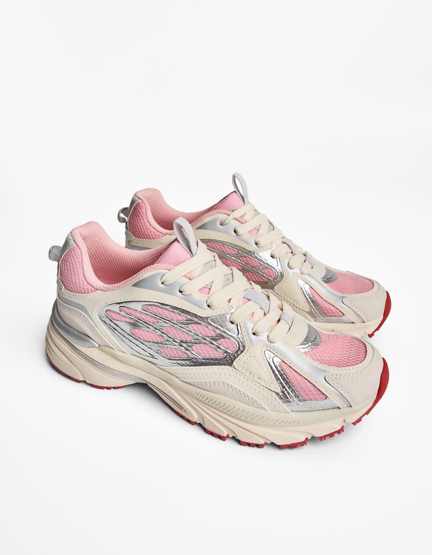 Multi-piece sneakers-Pink-3
