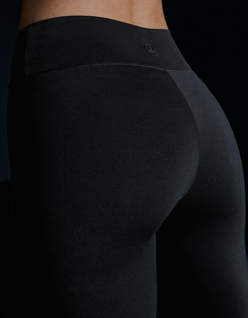 Breathable & Quick-Dry technical fabric leggings-Black