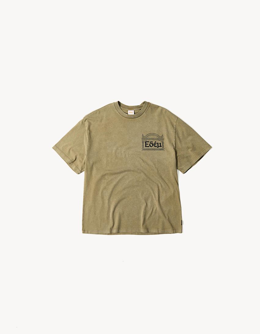 Camiseta relaxed fit ARIES X BERSHKA-Camel