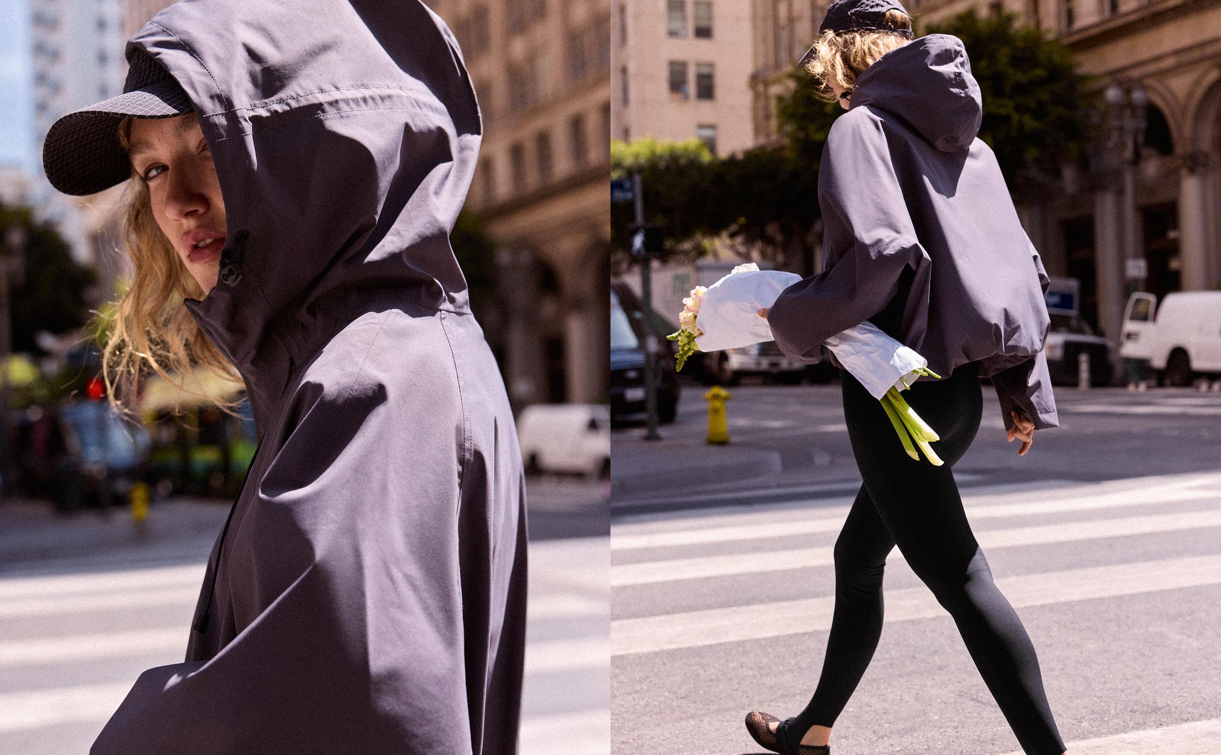 Waterproof & Windproof nylon jacket with hood — Graphite