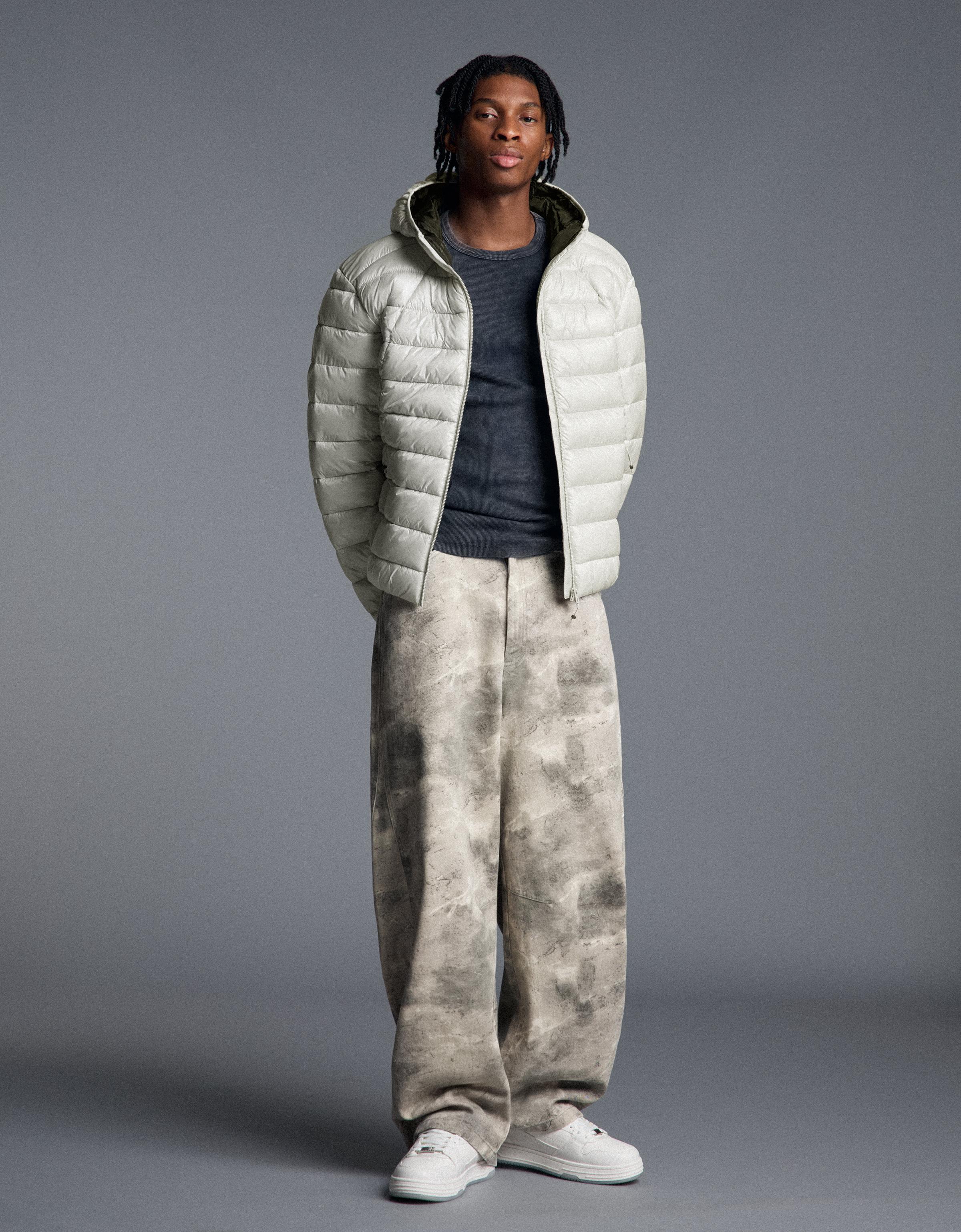 Ultralight padded jacket — Stone