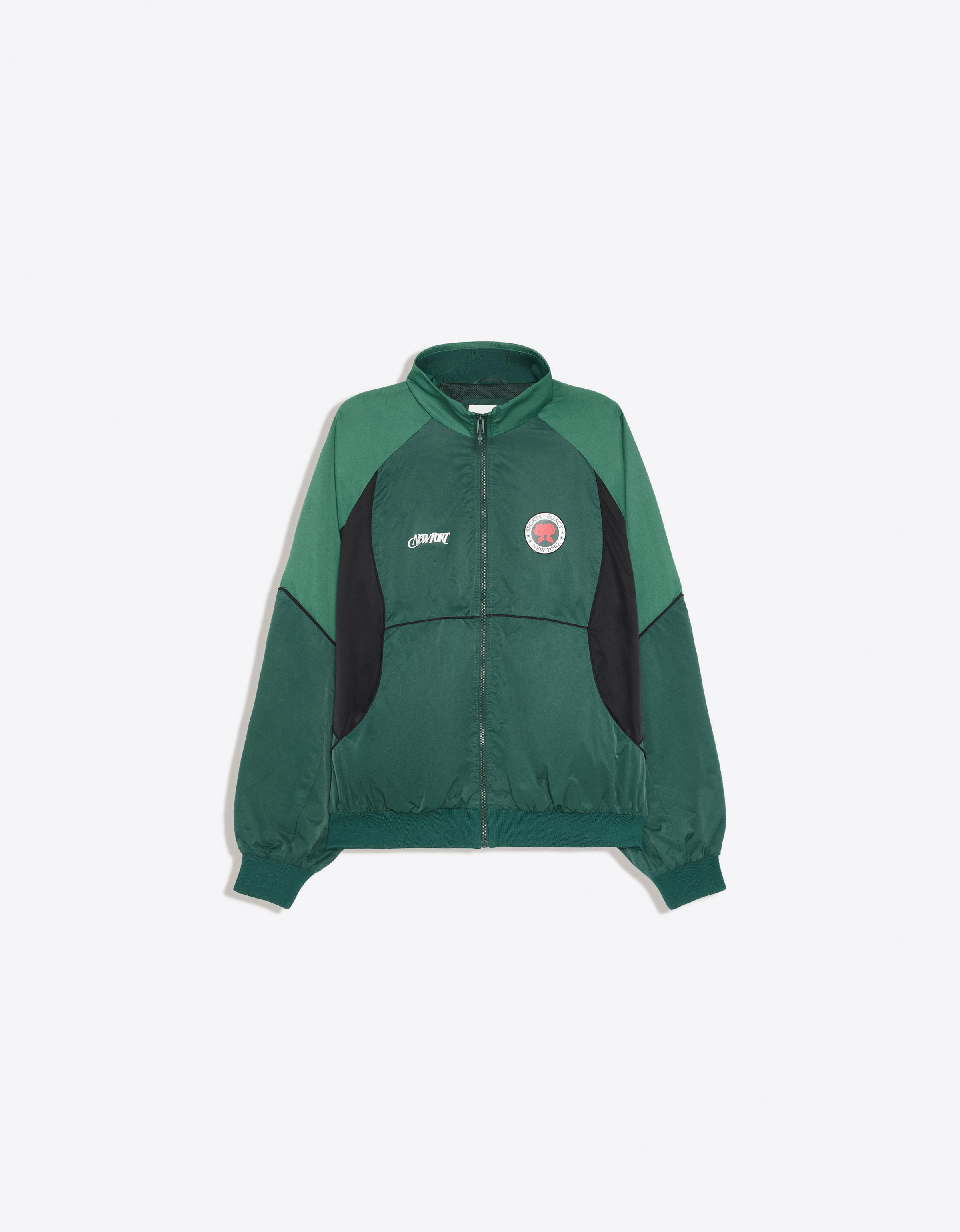 Graphic nylon jacket — Green