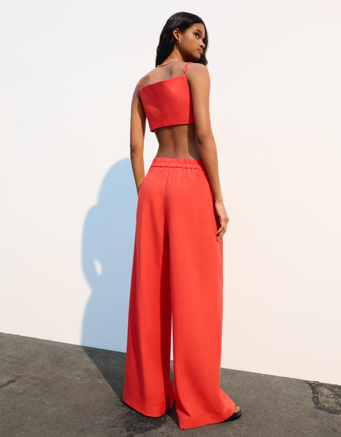 Ensemble gilet sans manches et pantalon fluide