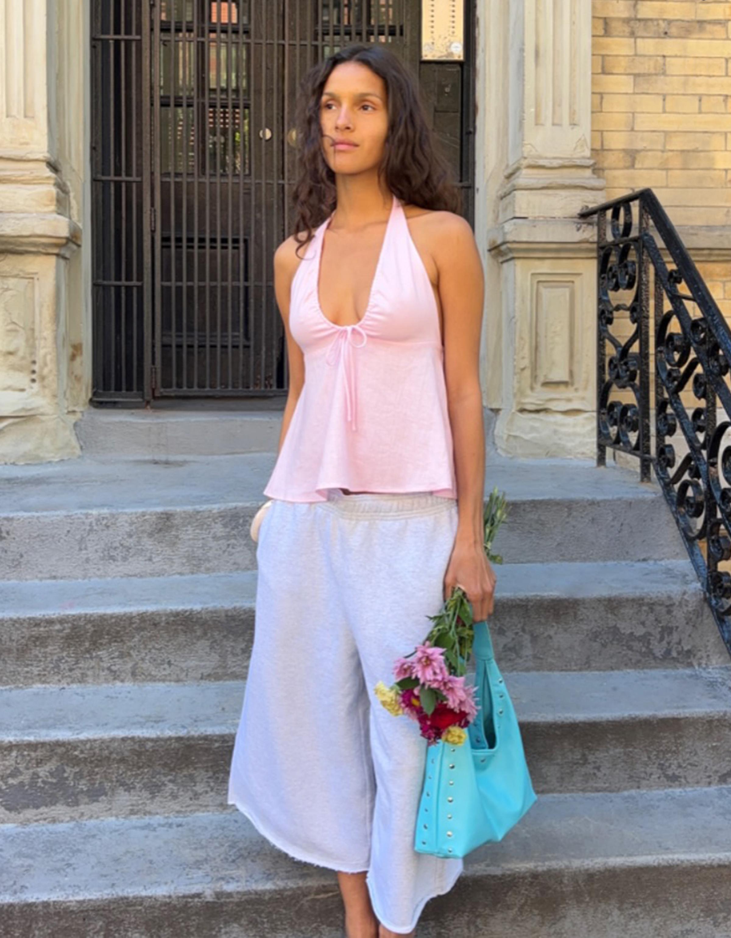 Linen halter top