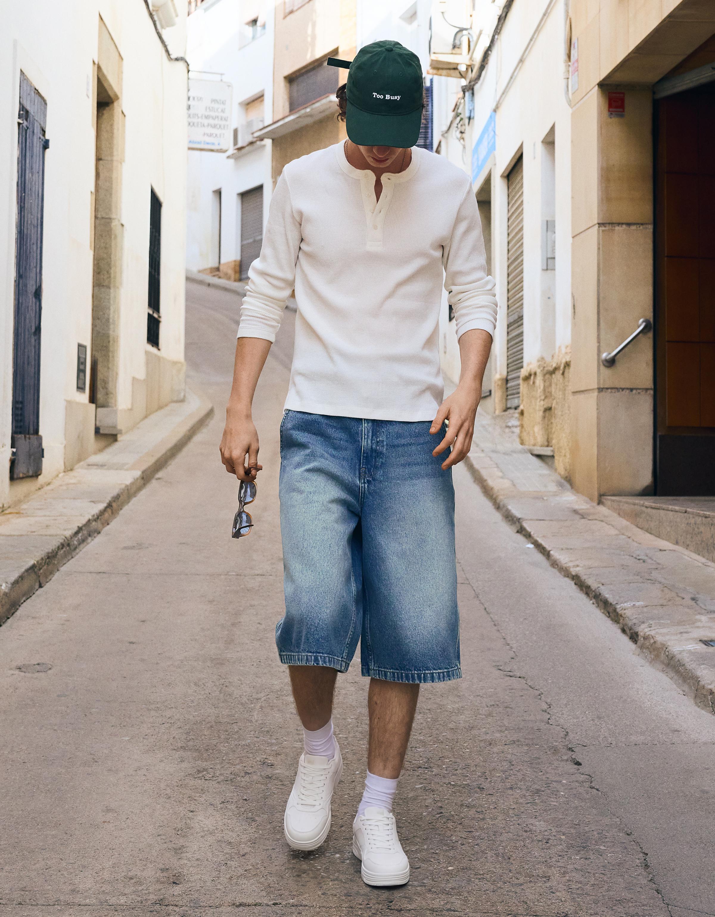 Skater denim bermuda - Görsel 158