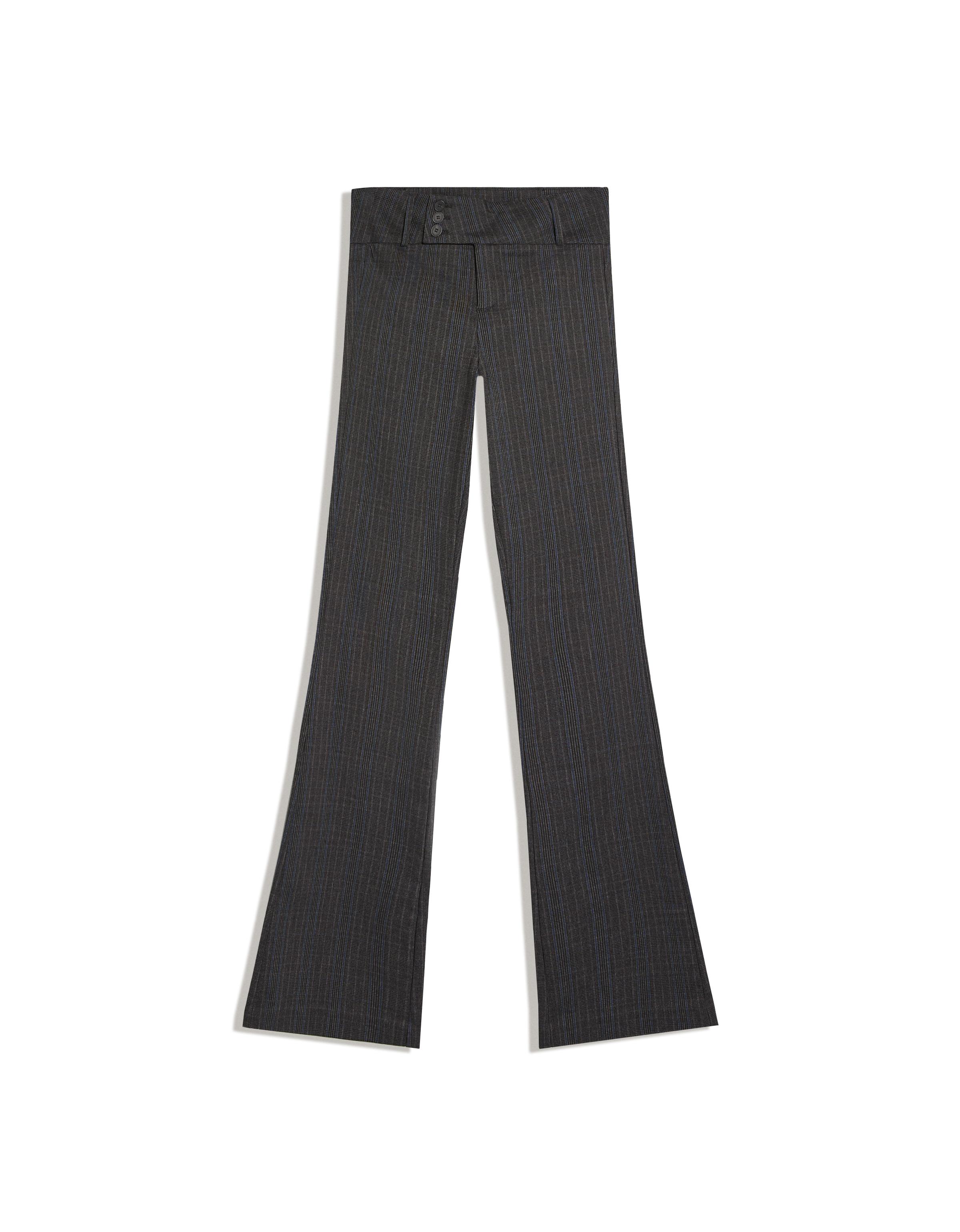 Bengaline flared trousers — Dark grey
