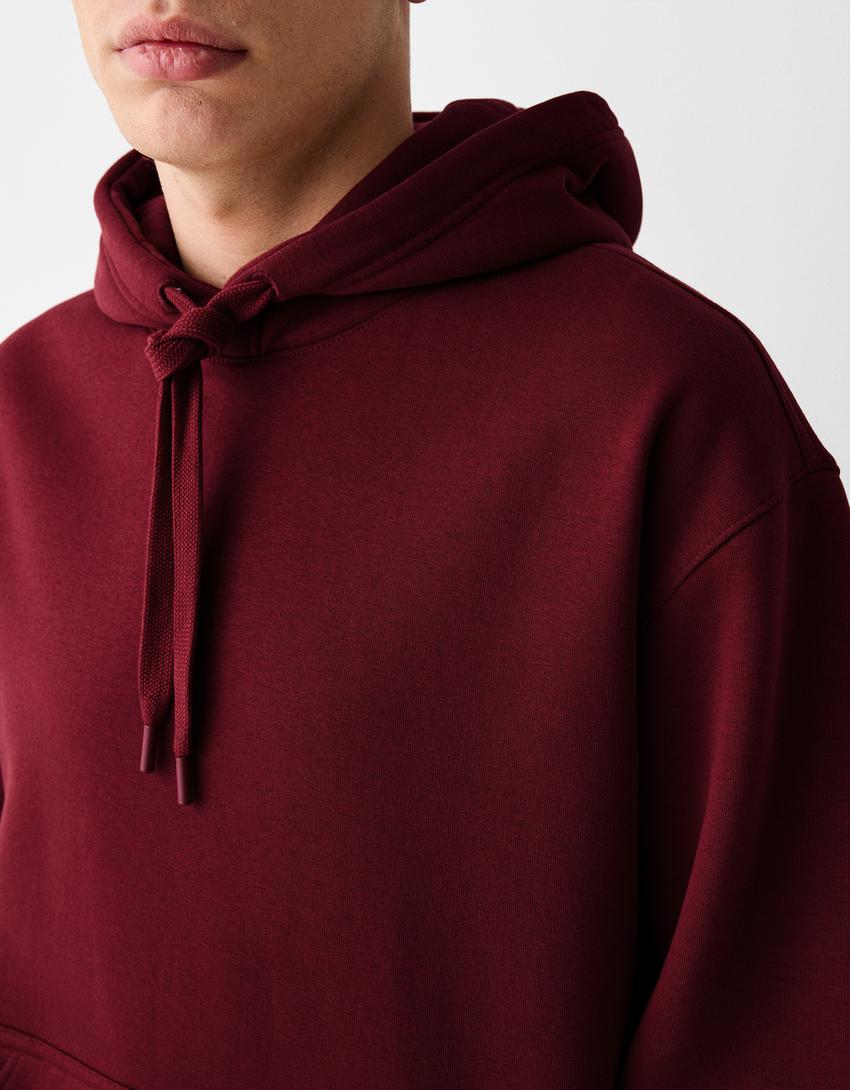 Sudadera capucha-Granate-5