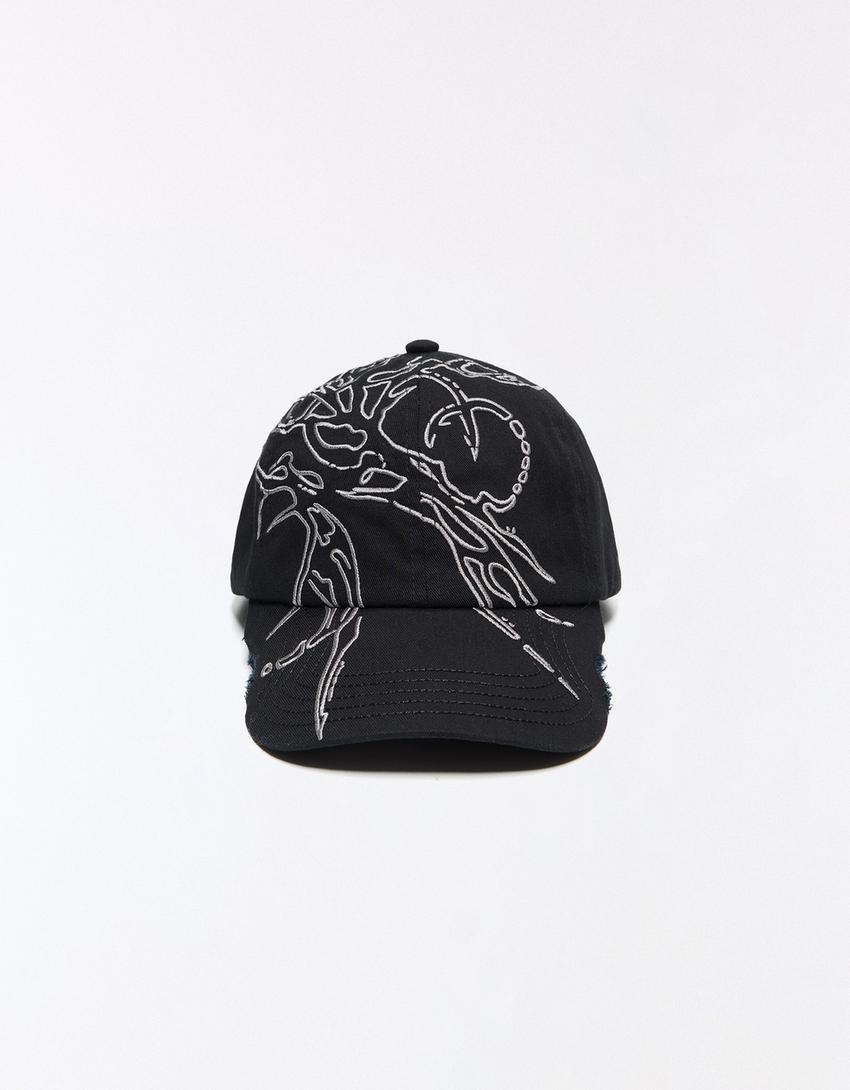 Gorra print-Negro