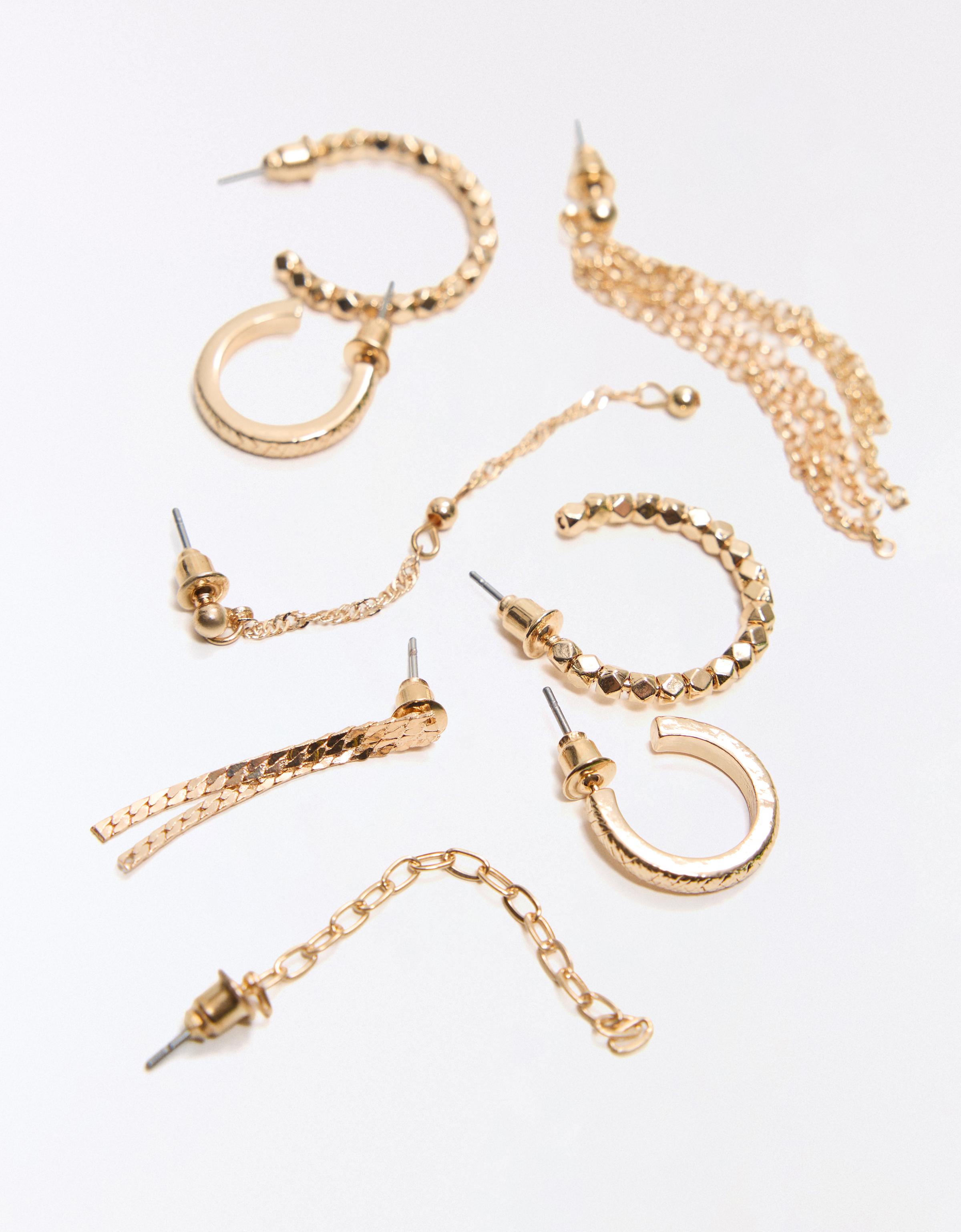 Mixed earring pack — Gold