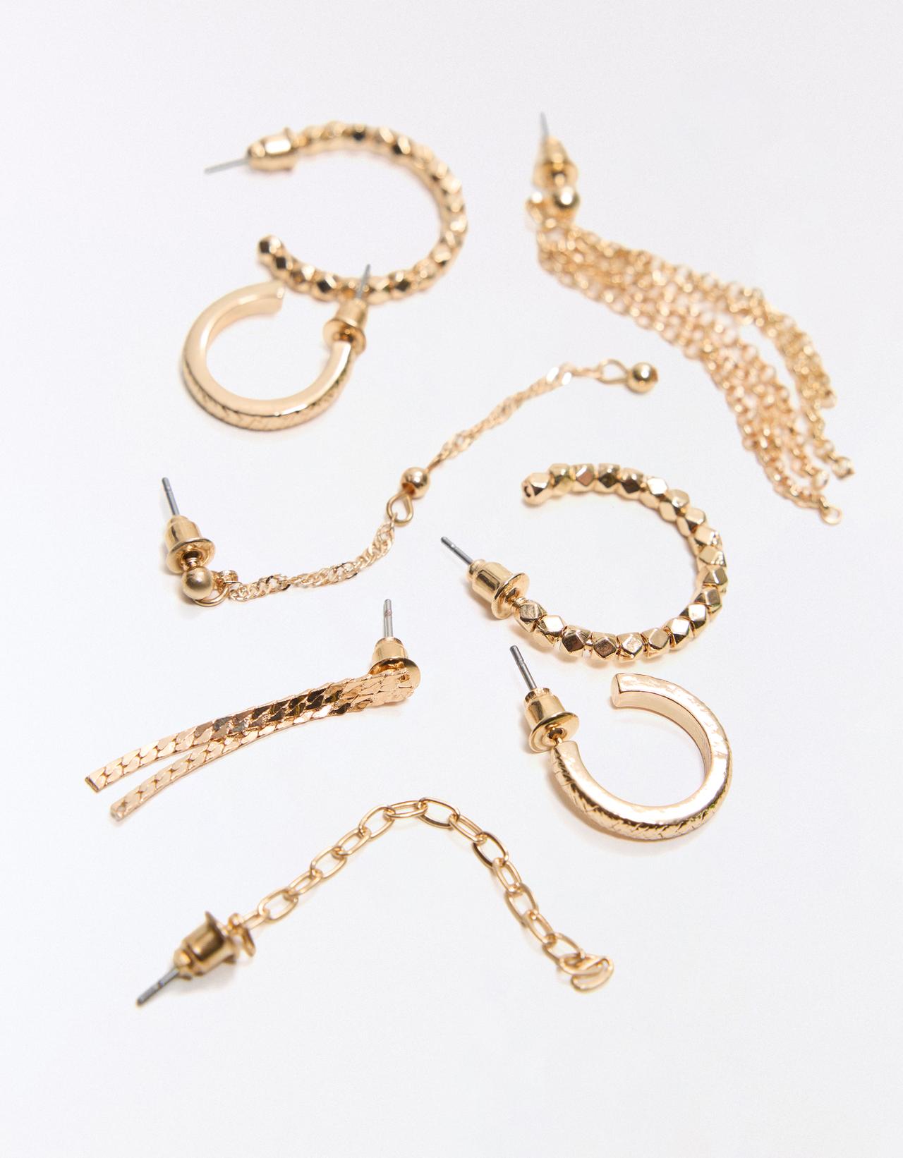 Mixed earring pack — Gold