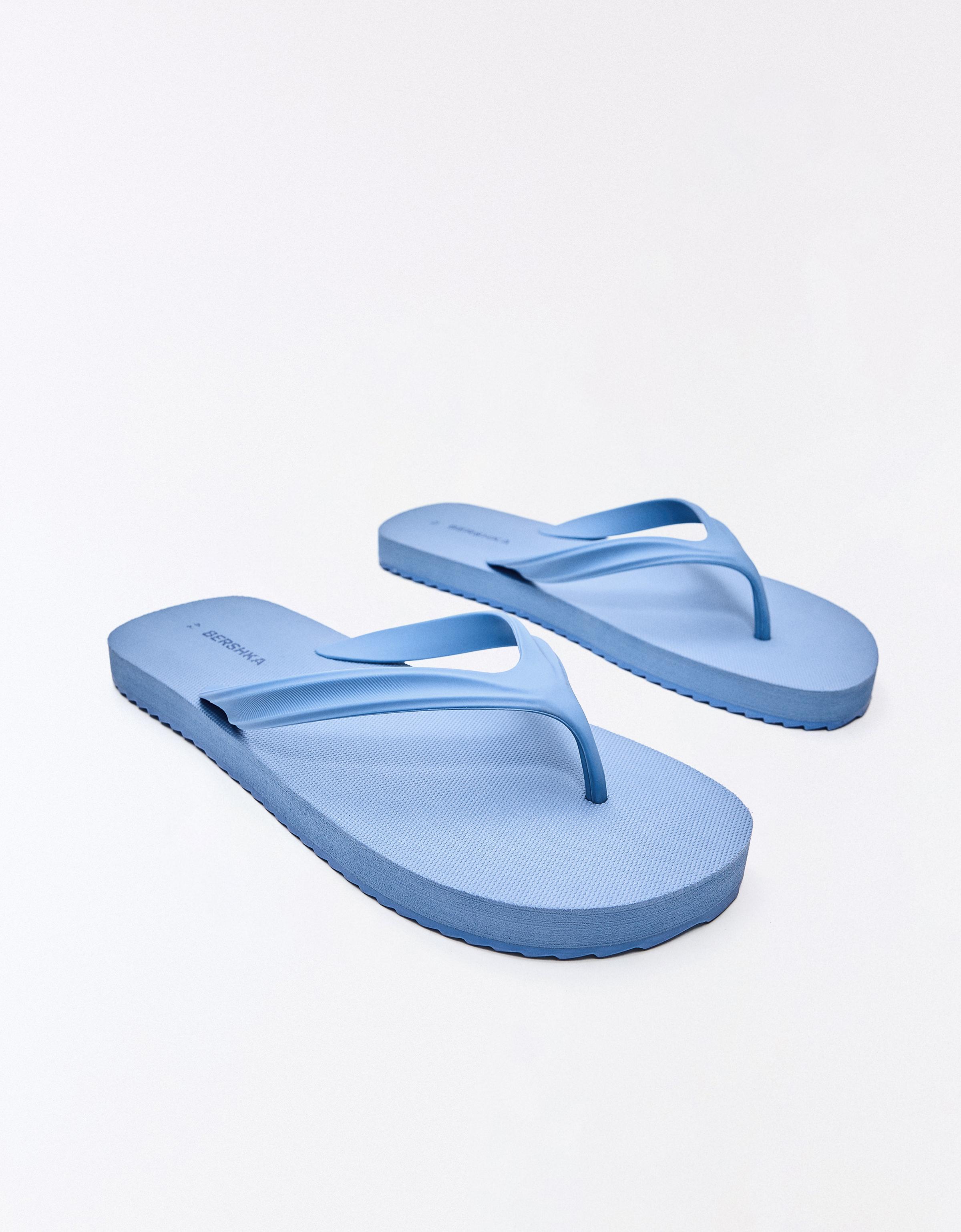 BASIC THONG SANDALS — BLUE