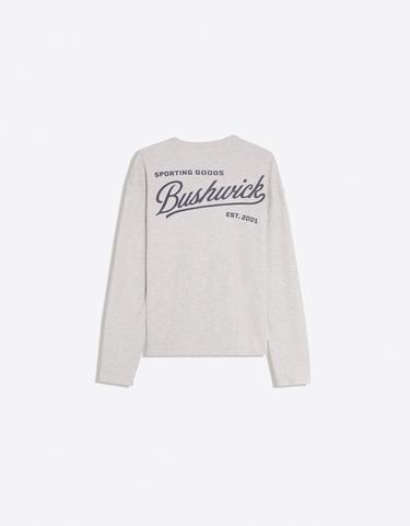 Printed long sleeve henley — Grey 6