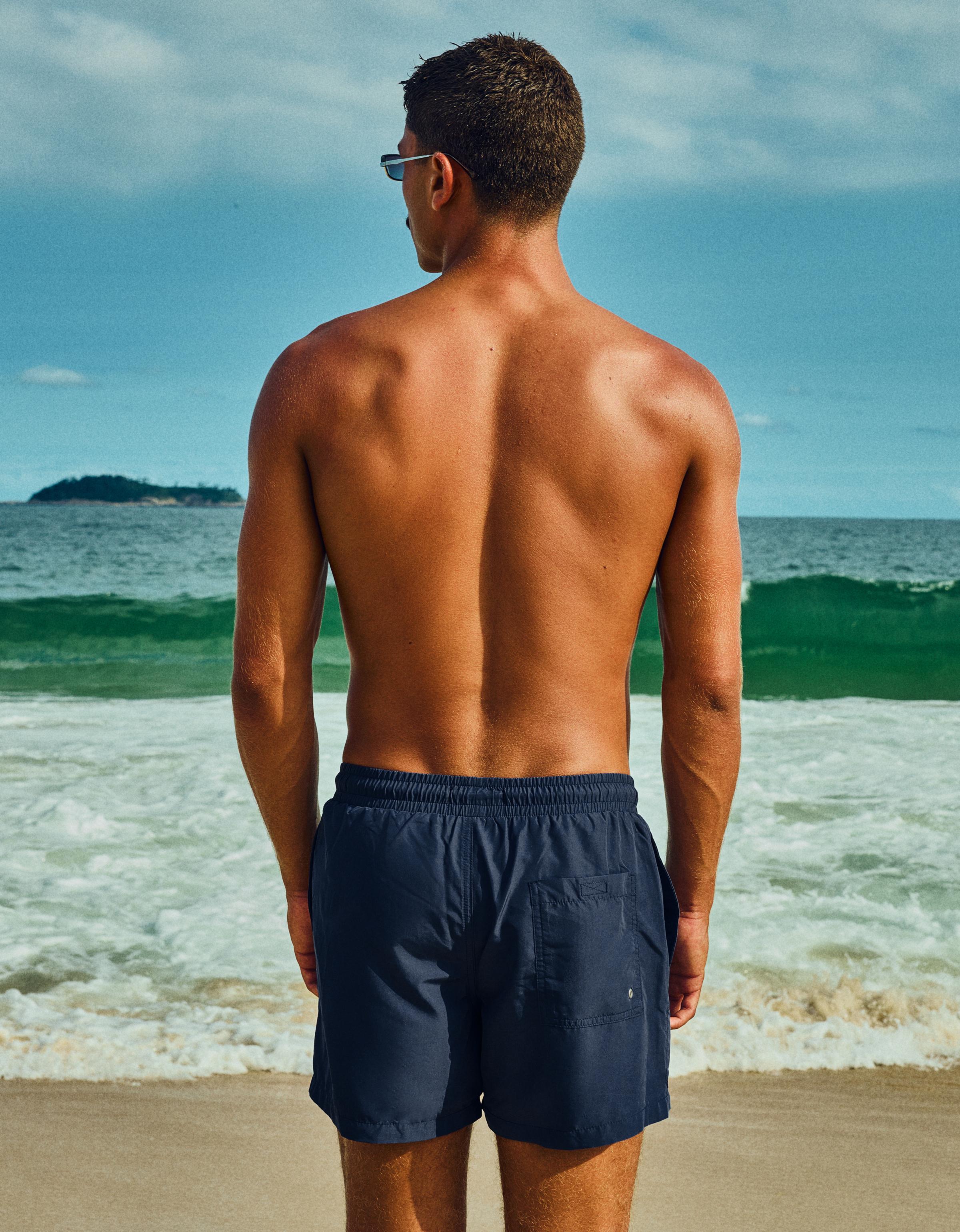 Basic regular fit swim shorts — Navy