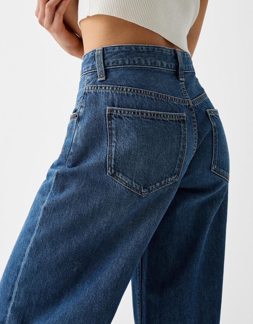 جينز بساق عريض-أزرق-5