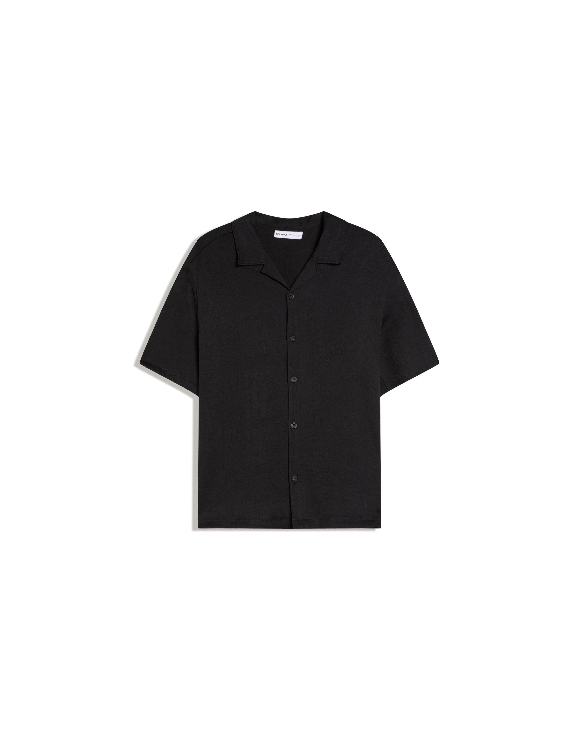 Rustic short sleeve shirt — Black