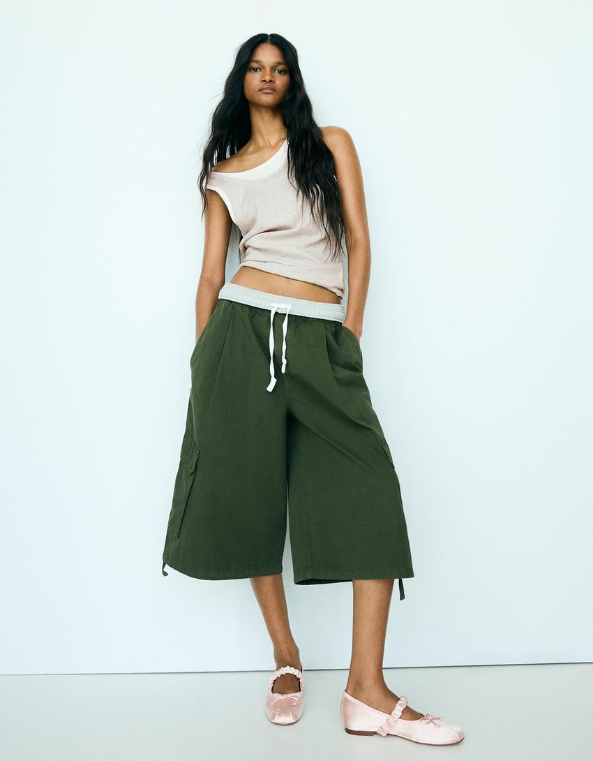 Double-strap camisole top-Grey