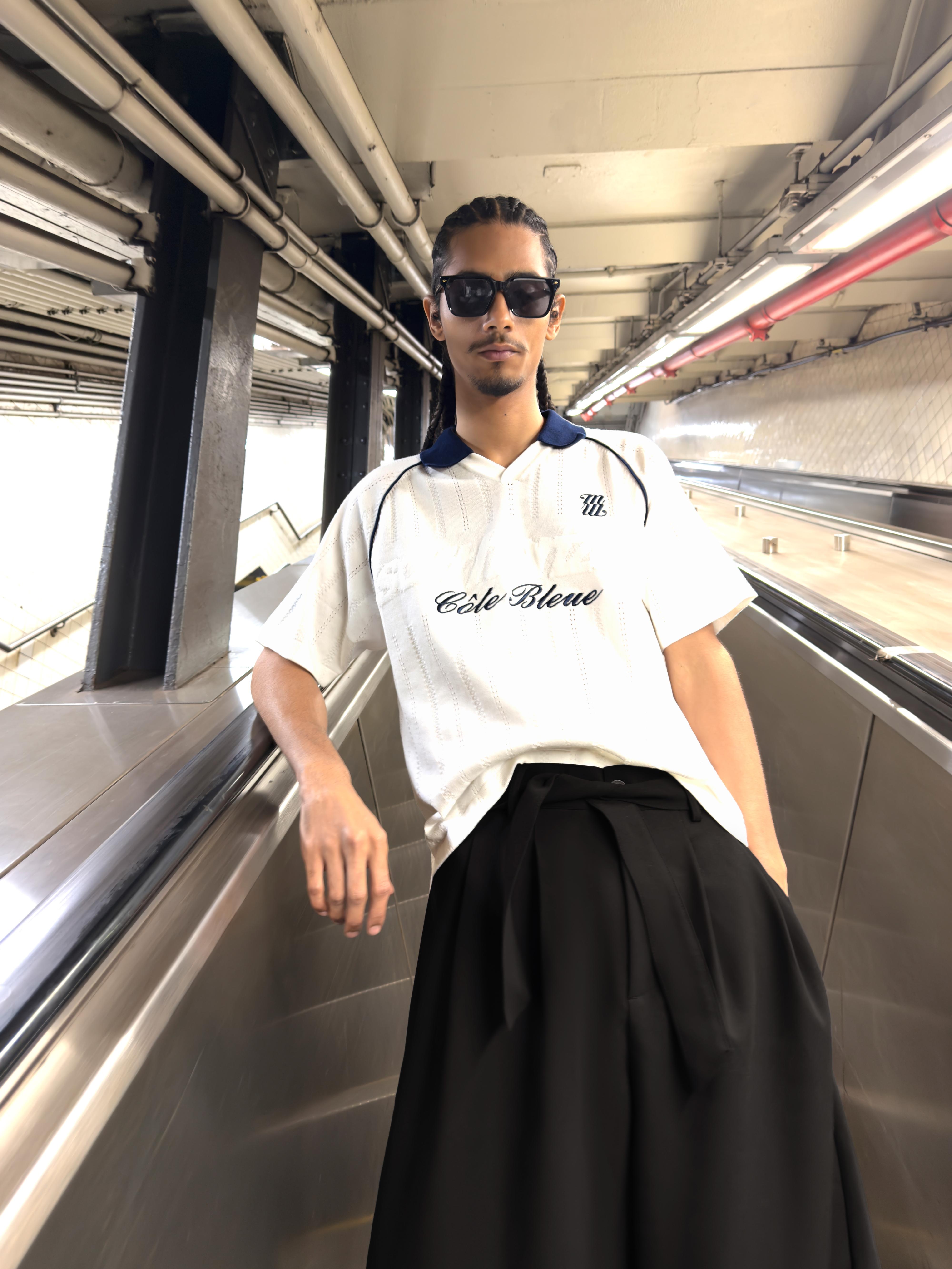 Polo Retrosport Contraste Hombre M Blanco Roto