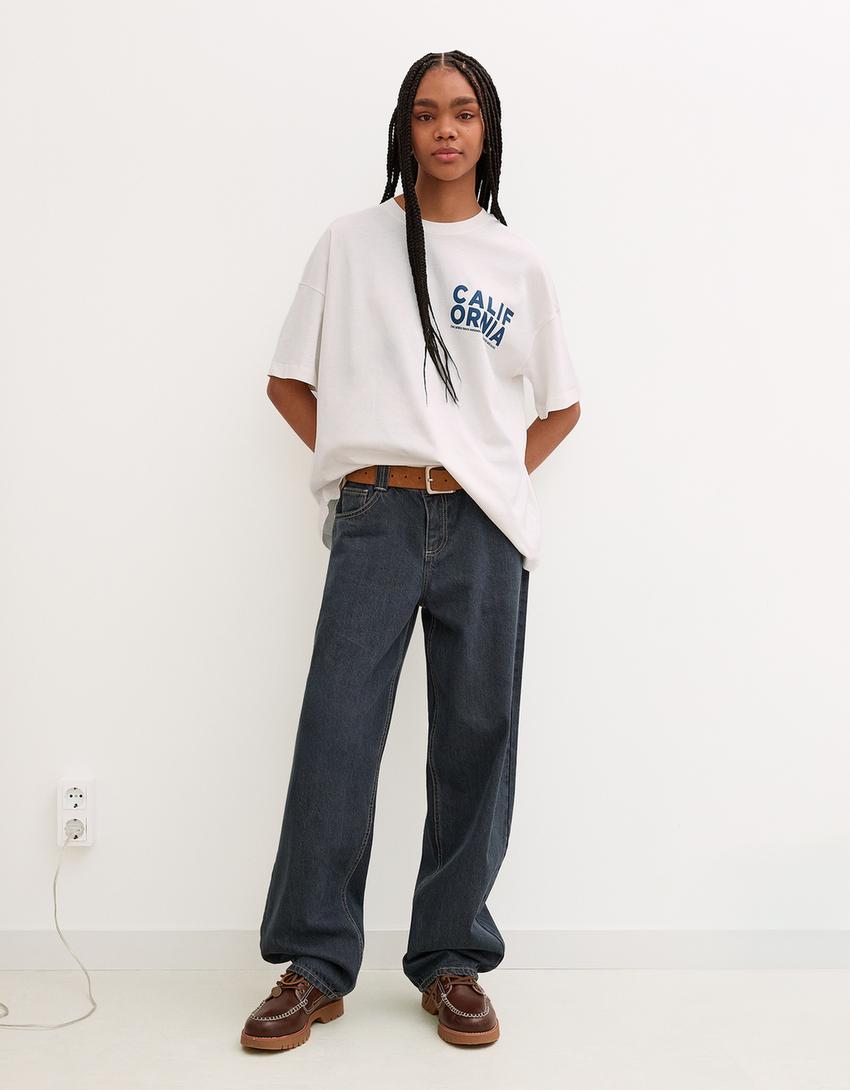 Camiseta manga corta print-Blanco-3