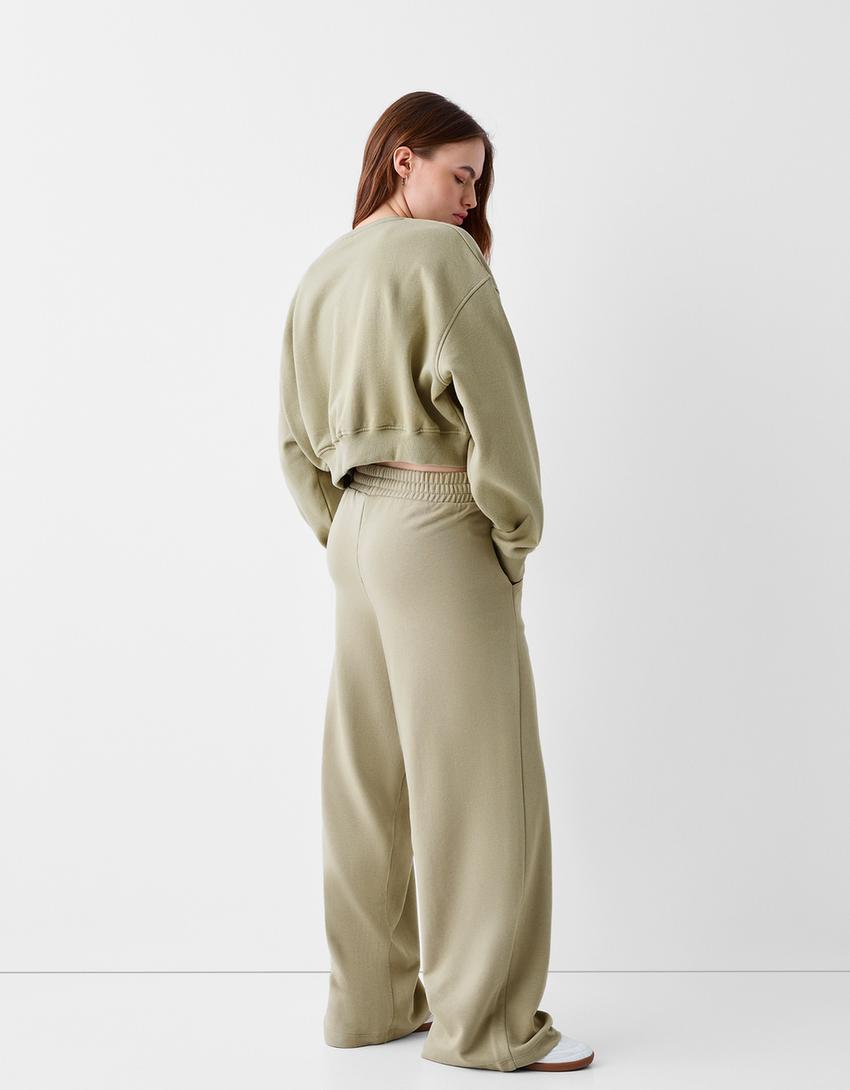 سويت شيرت كروب-كاكي-1