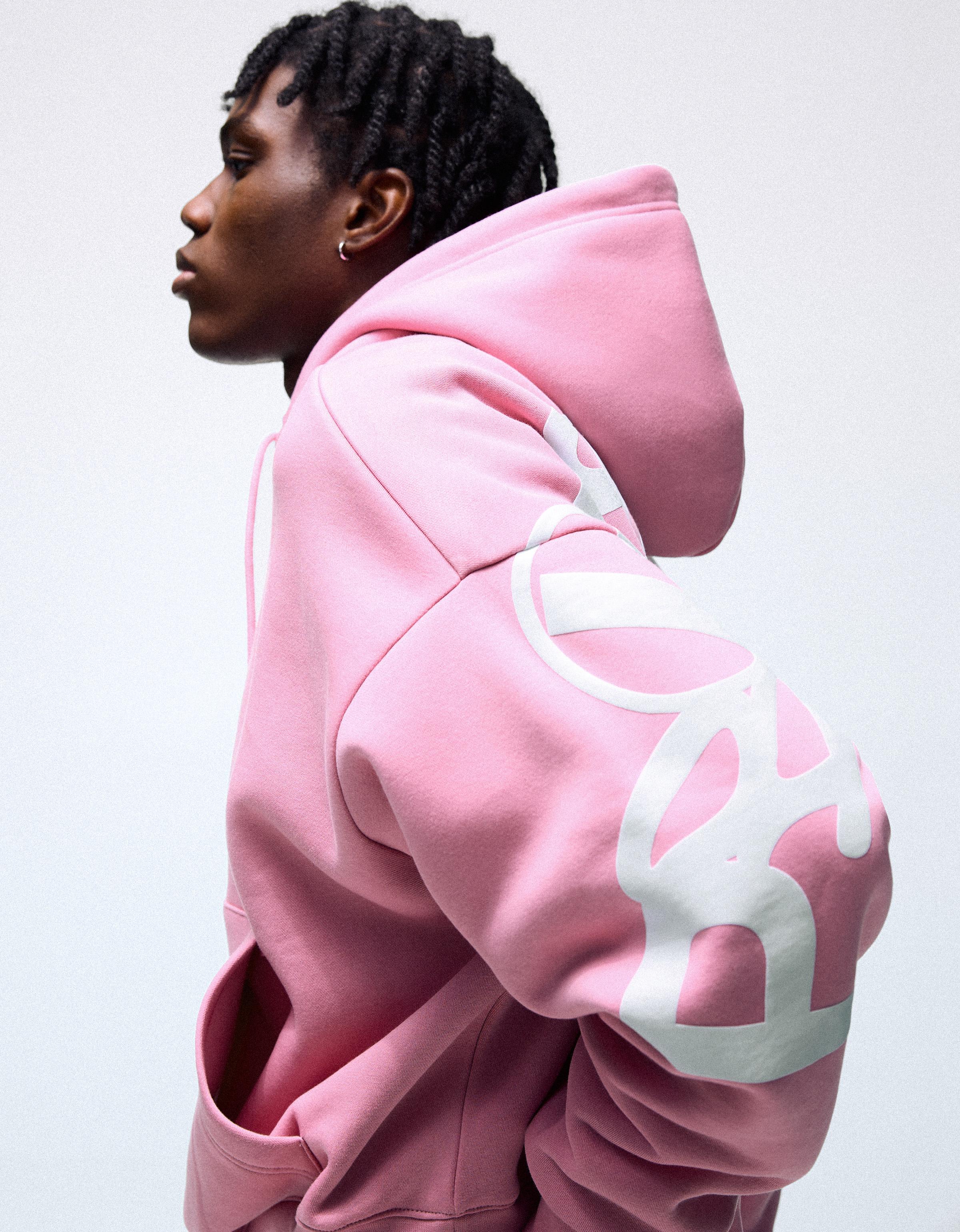 Printed hoodie — Pink