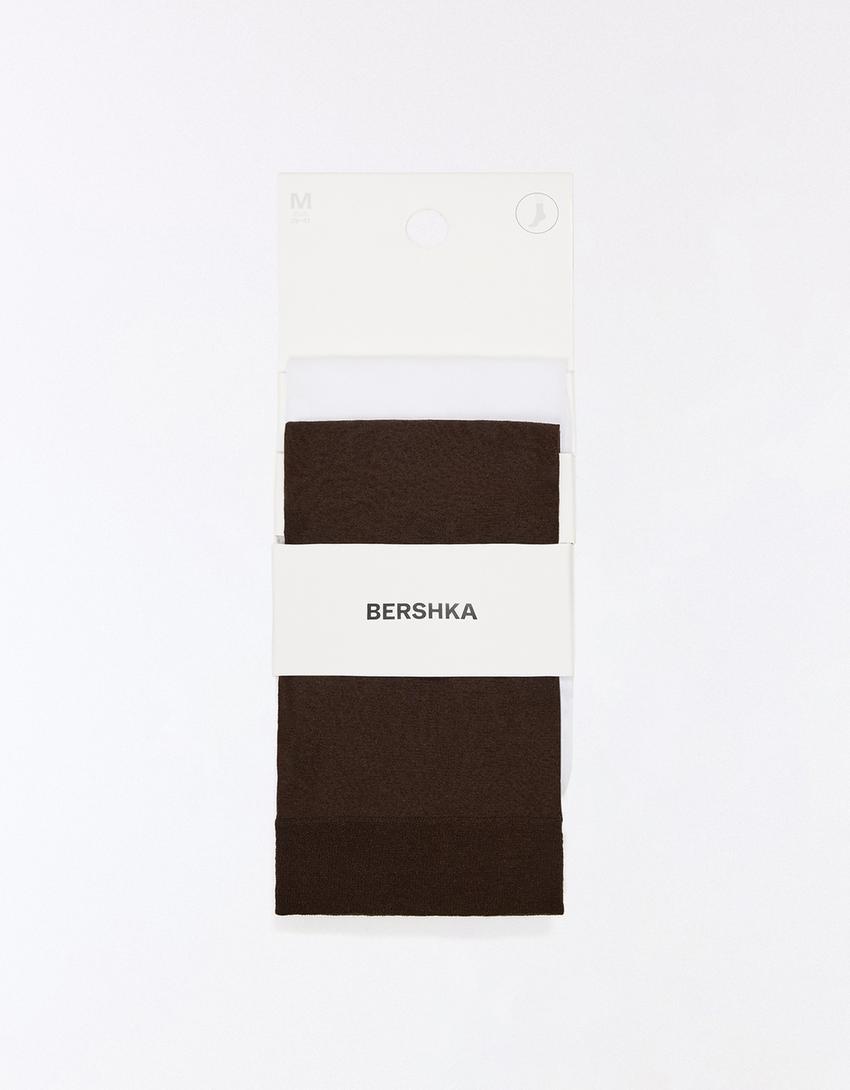 Polka dot plumetti socks-Brown