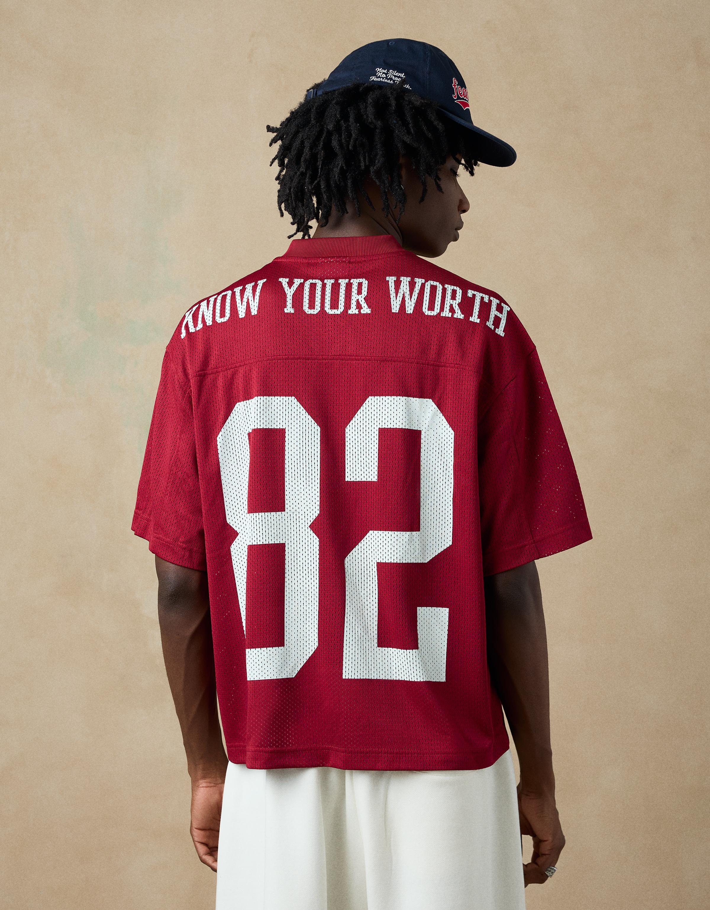 Mesh print T-shirt — Red