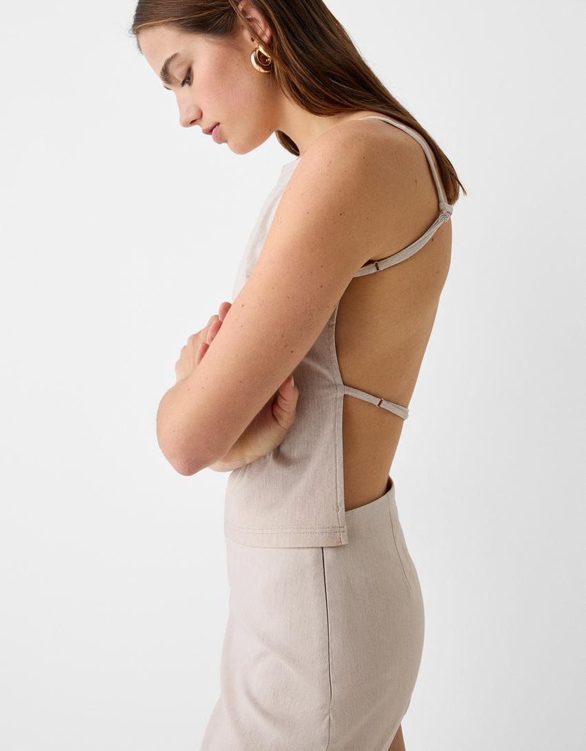 توب بفتحة خلفية-رملي-2