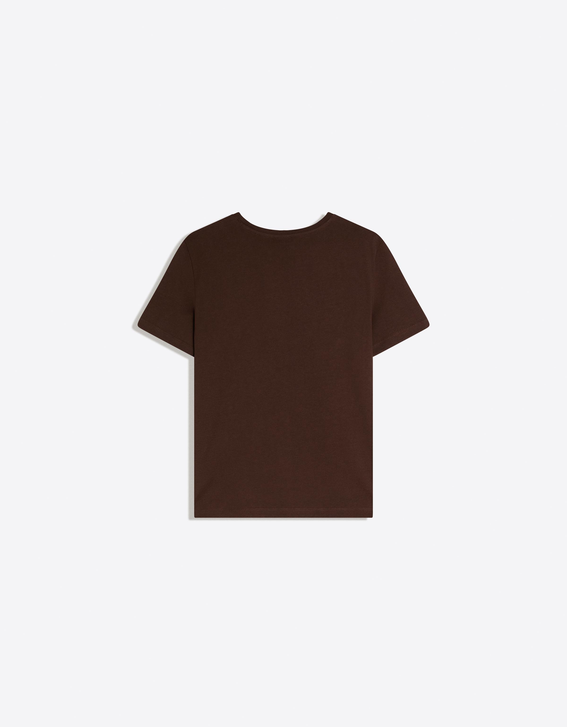 Basic short sleeve T-shirt — Brown