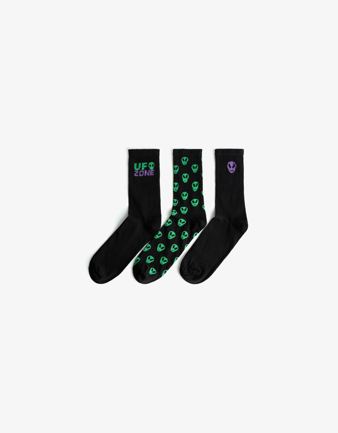 3-pack of printed socks